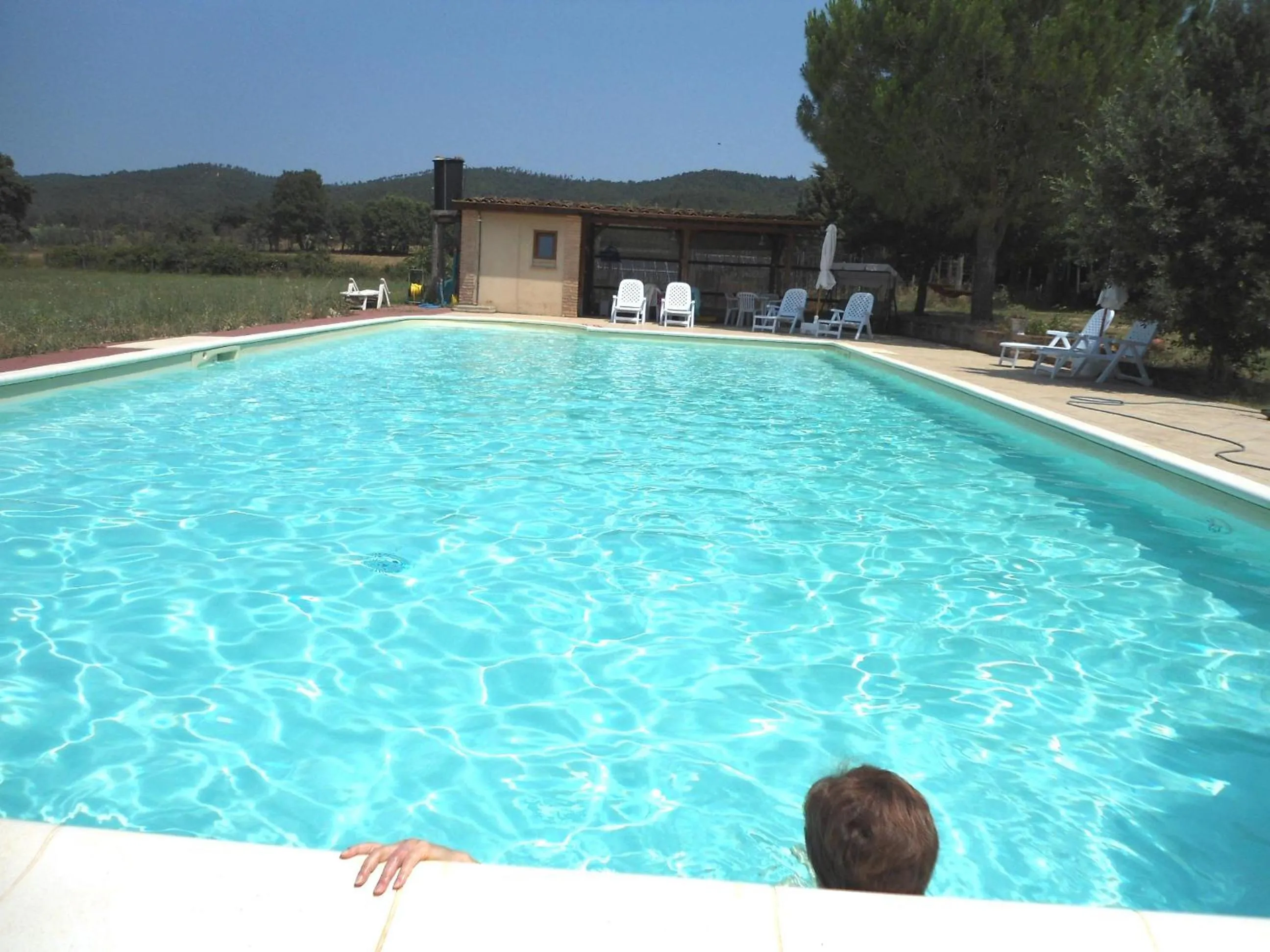 Pool view in Casetta Francini