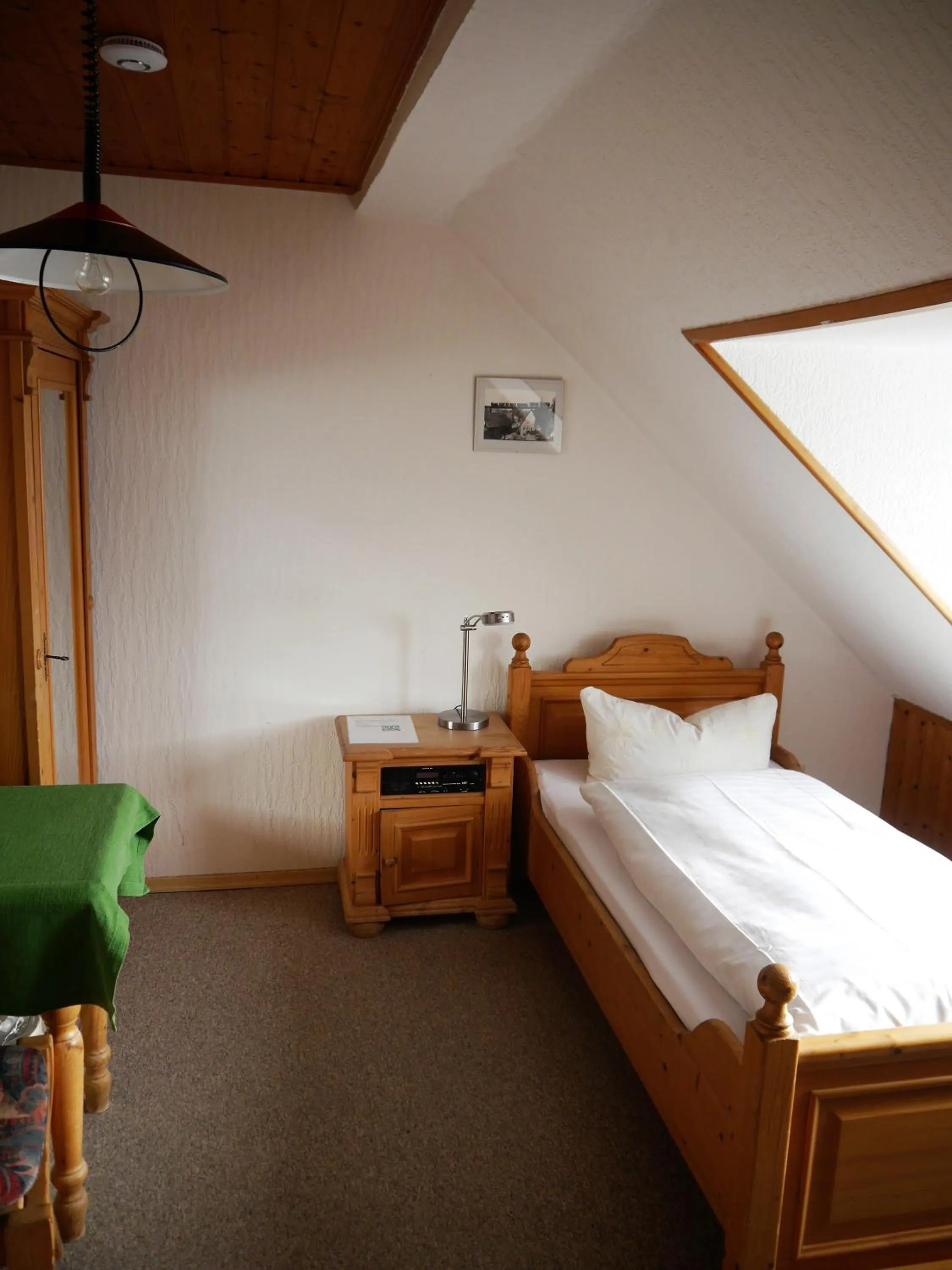 Photo of the whole room, Bed in Hotel-Gasthof-Destille-Eisenbahn