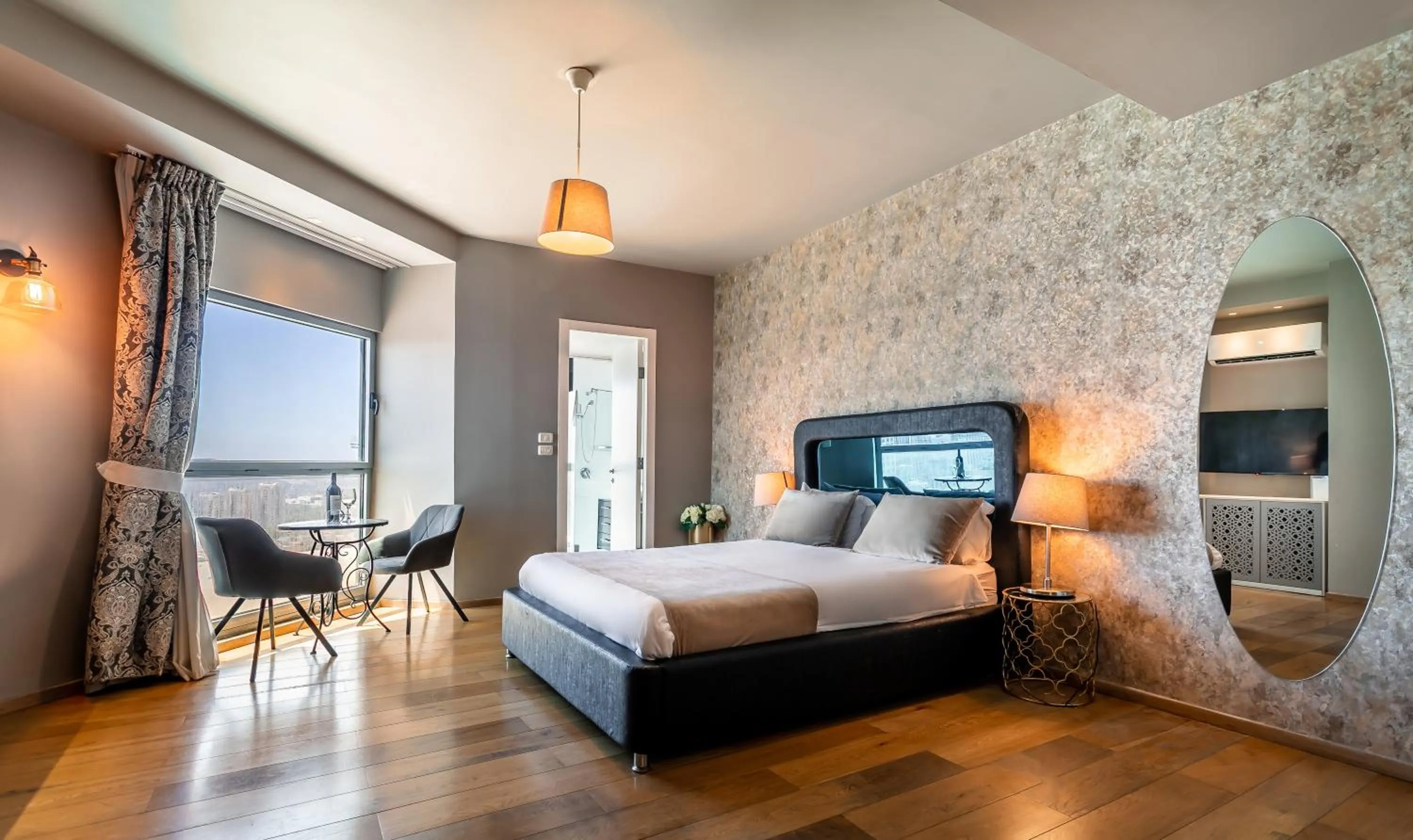 Photo of the whole room, Bed in My Jerusalem View