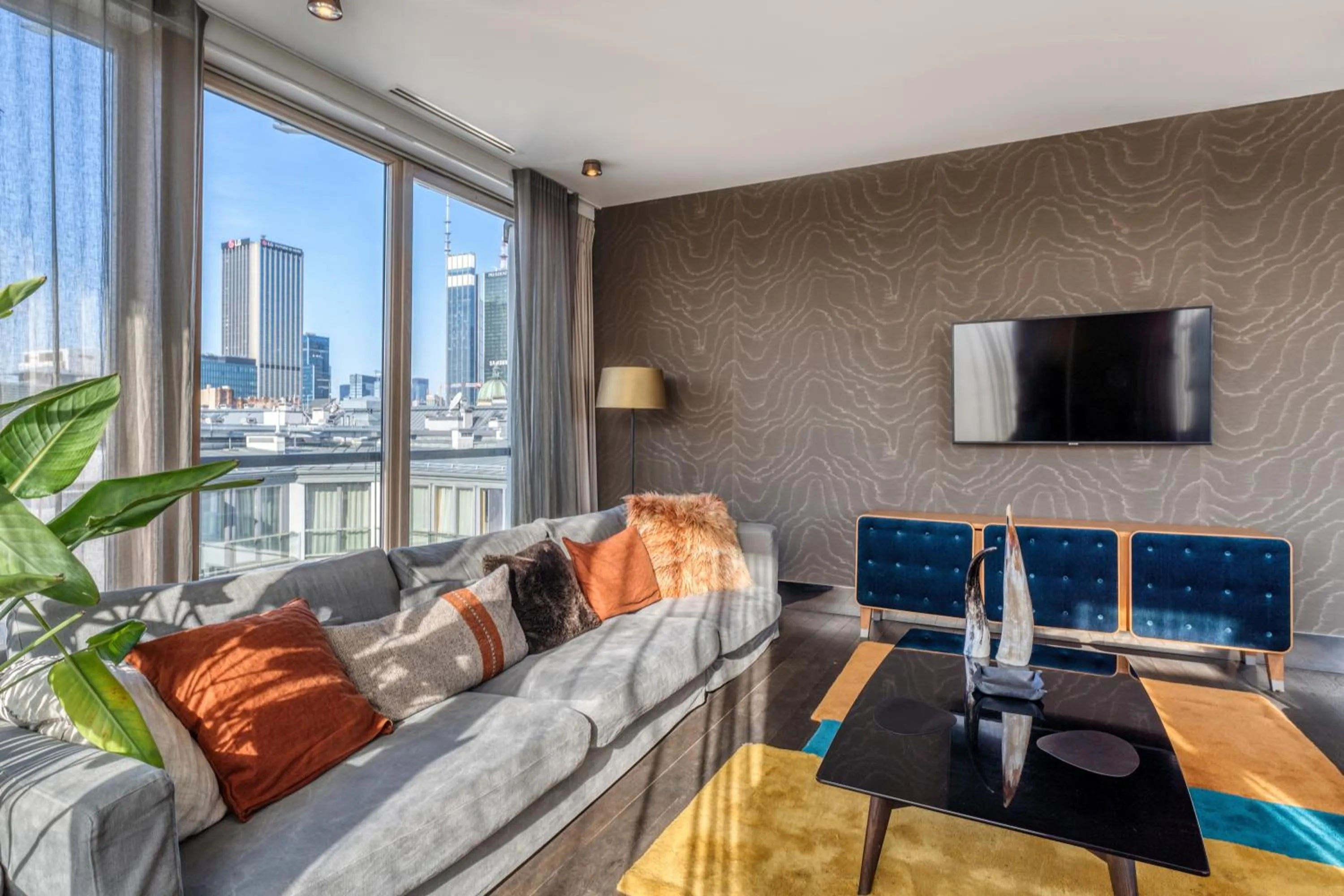 Seating area in H15 Boutique Hotel, Warsaw, a Member of Design Hotels