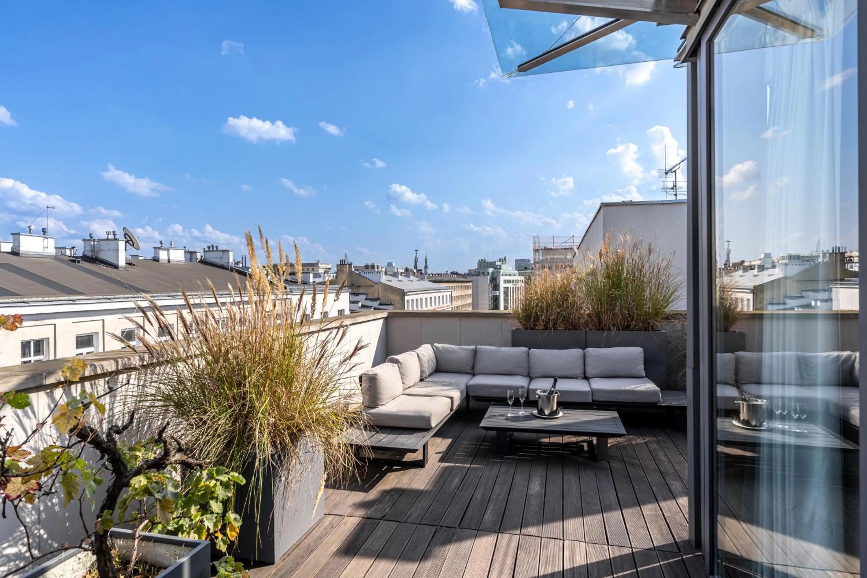 Balcony/Terrace in H15 Boutique Hotel, Warsaw, a Member of Design Hotels