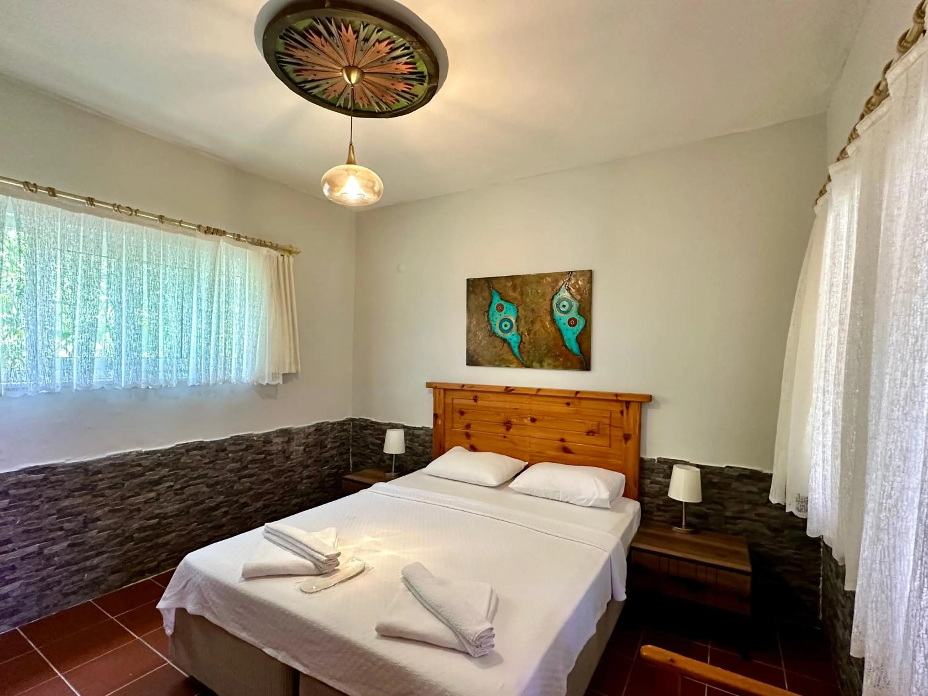 Bed in Bahaus Resort