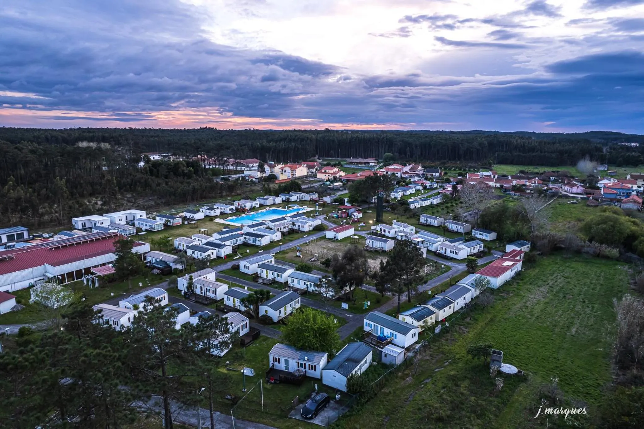 Bird's eye view in Bungalows Land'shause