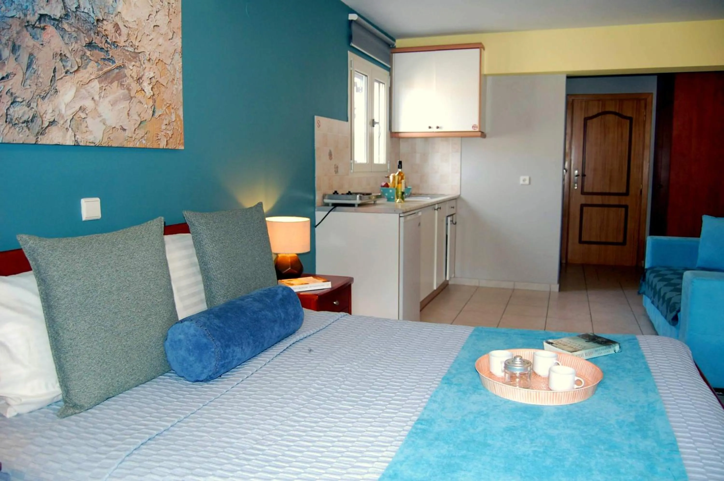 Bedroom in Alkyoni Apartments & Studios