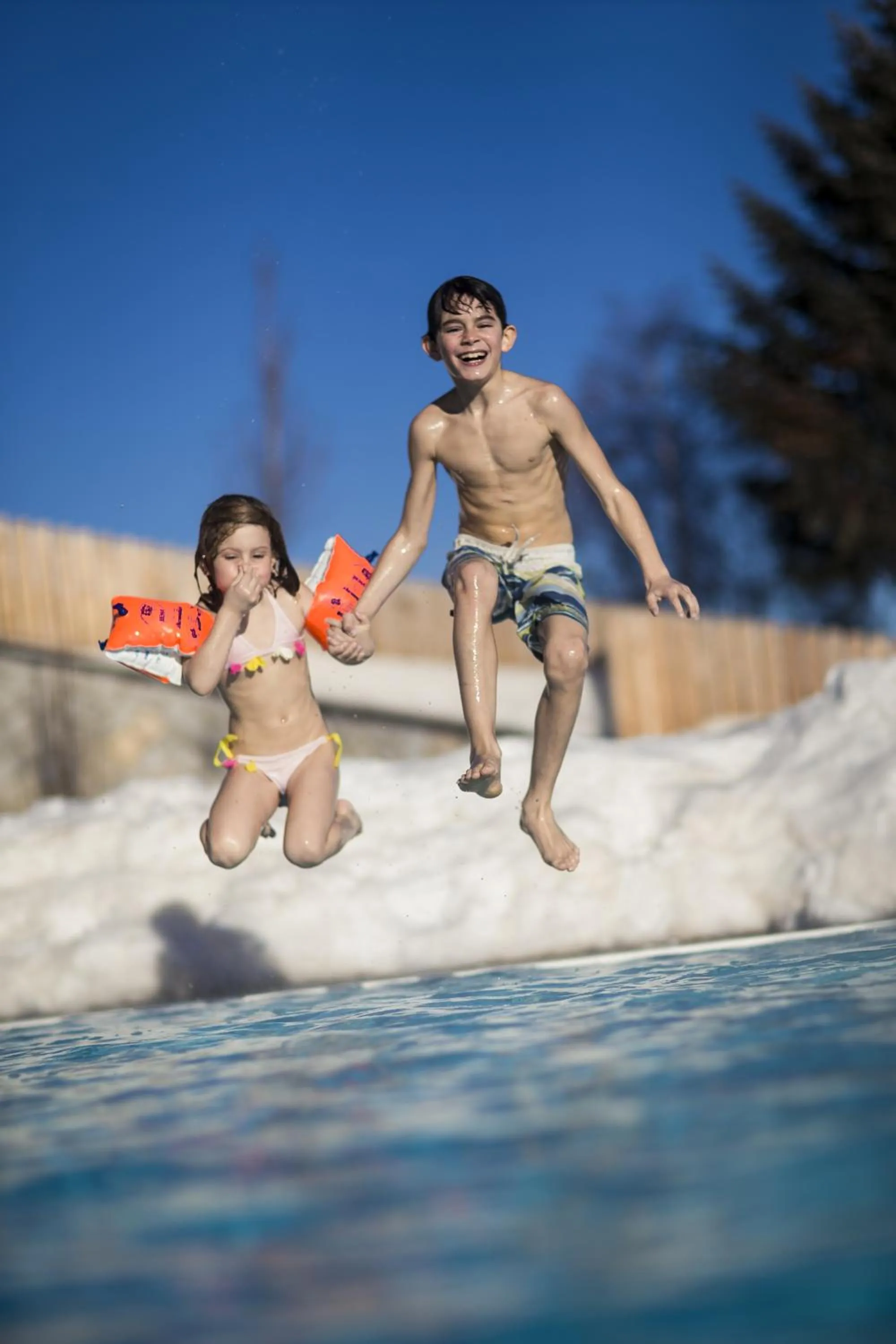 Swimming pool in Family Home Alpenhof