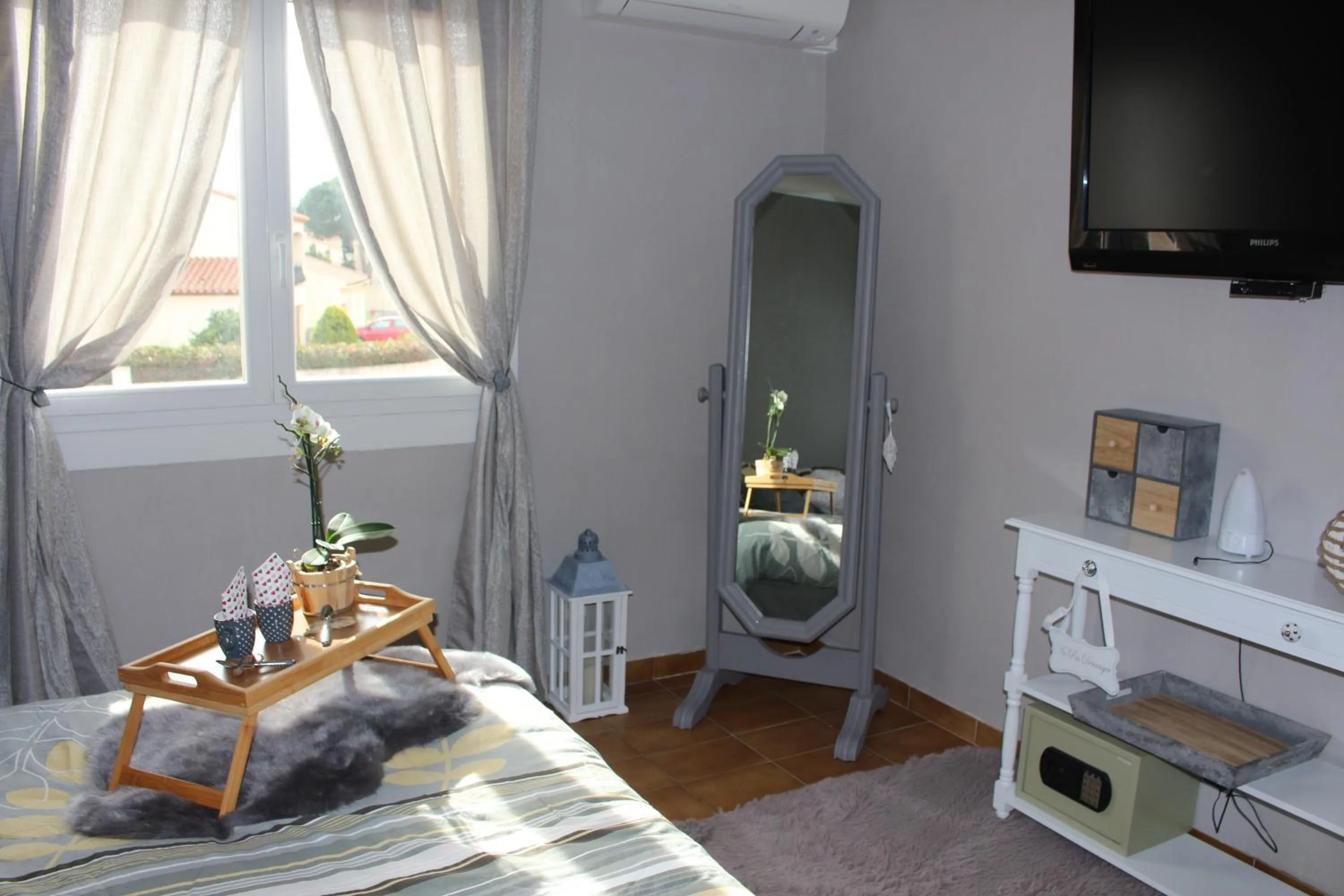 Bed in Chambre d'hôtes L'intemporelle