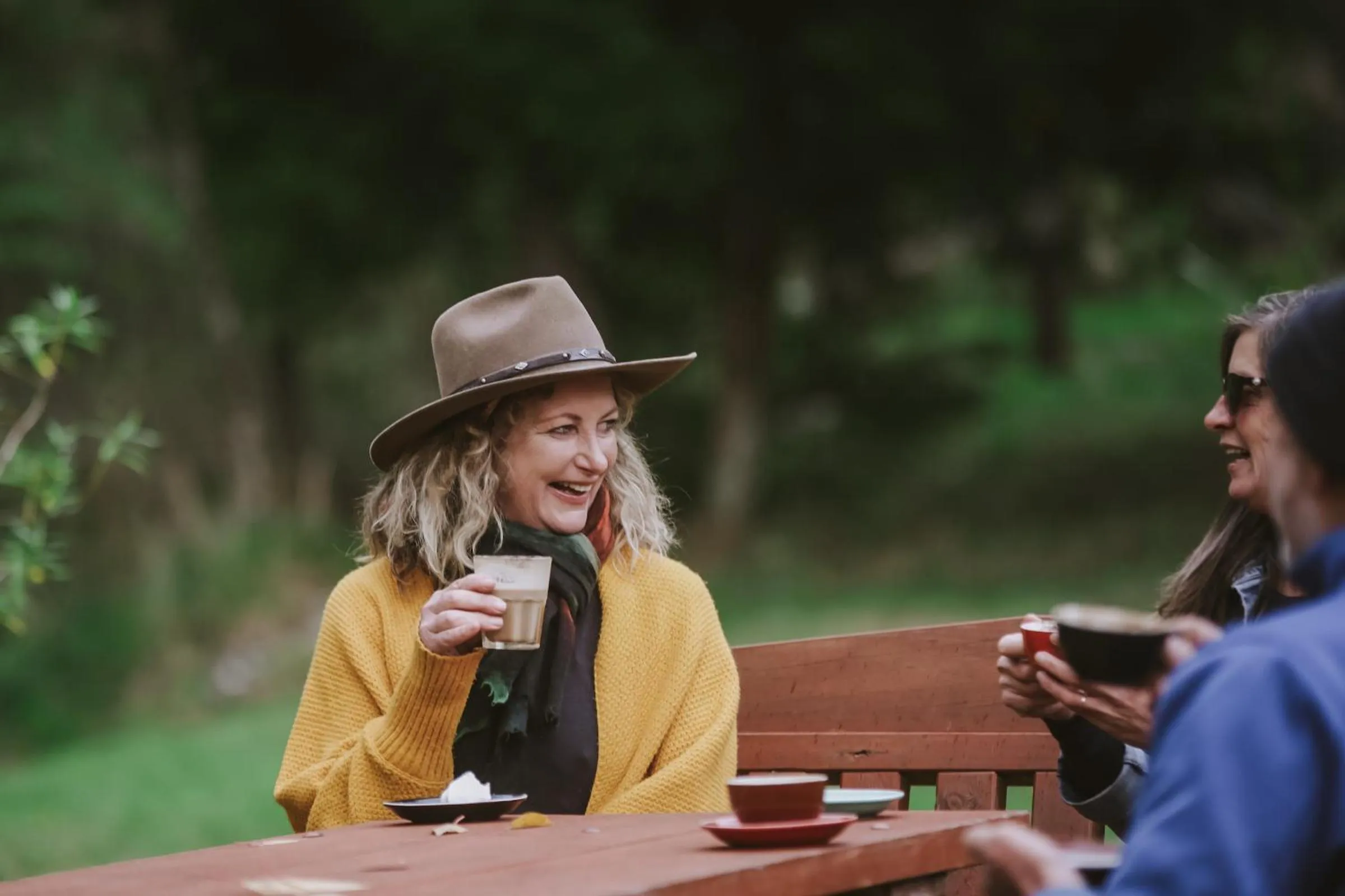 People in River Valley Lodge