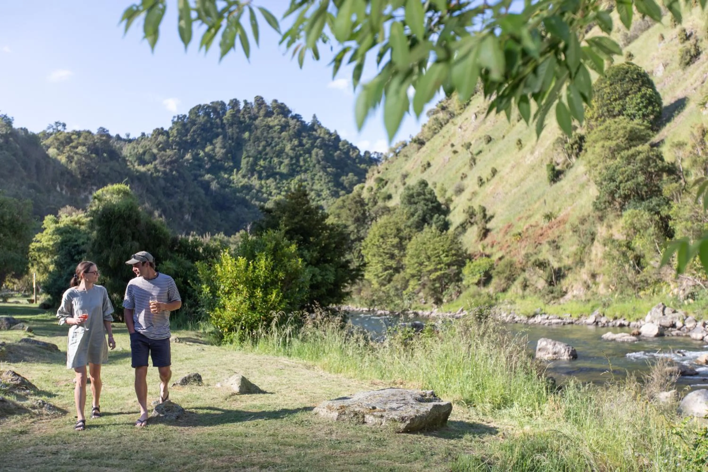 People in River Valley Lodge