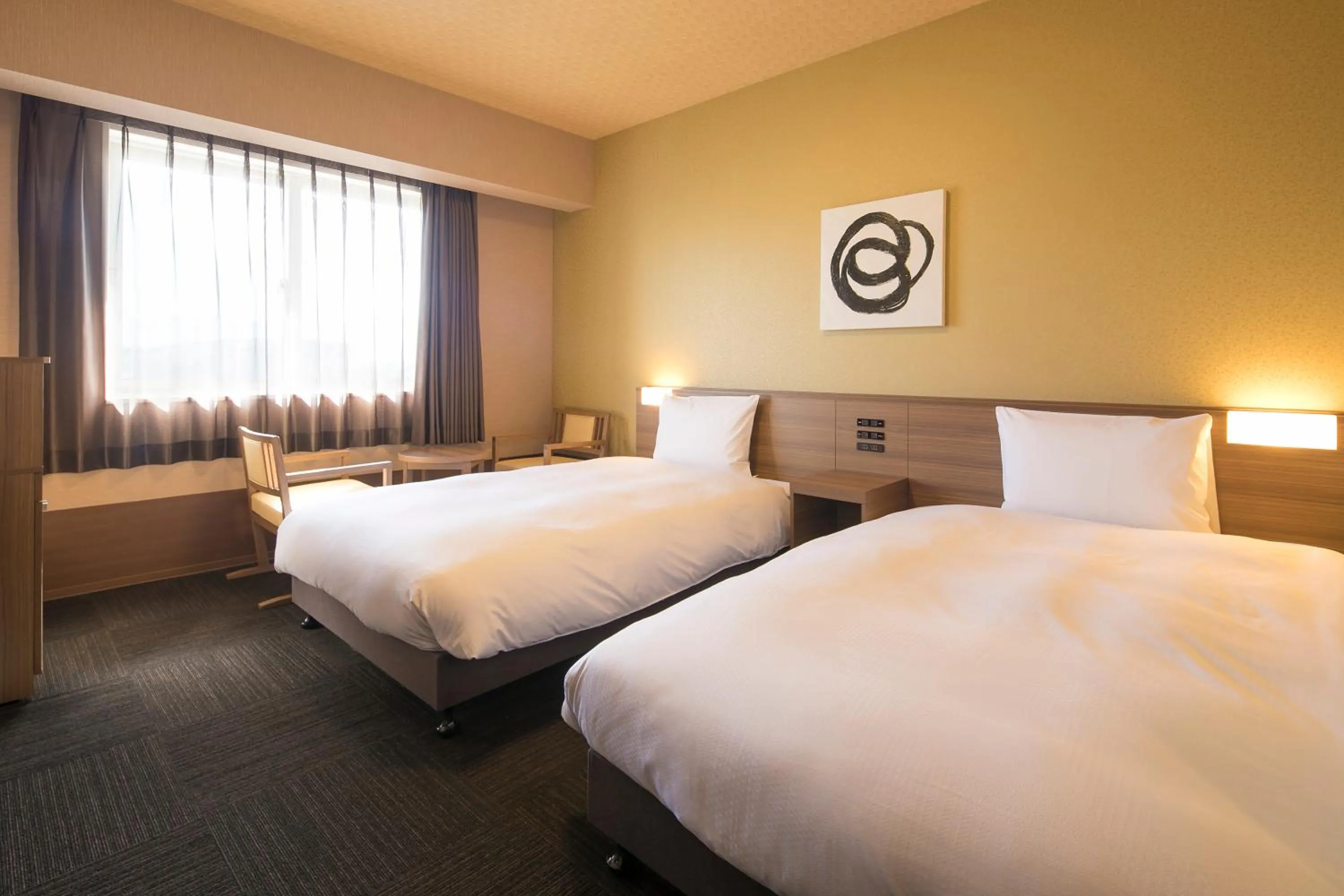Photo of the whole room, Bed in GRANDVRIO HOTEL NARA -WAKURA- -ROUTE INN HOTELS-