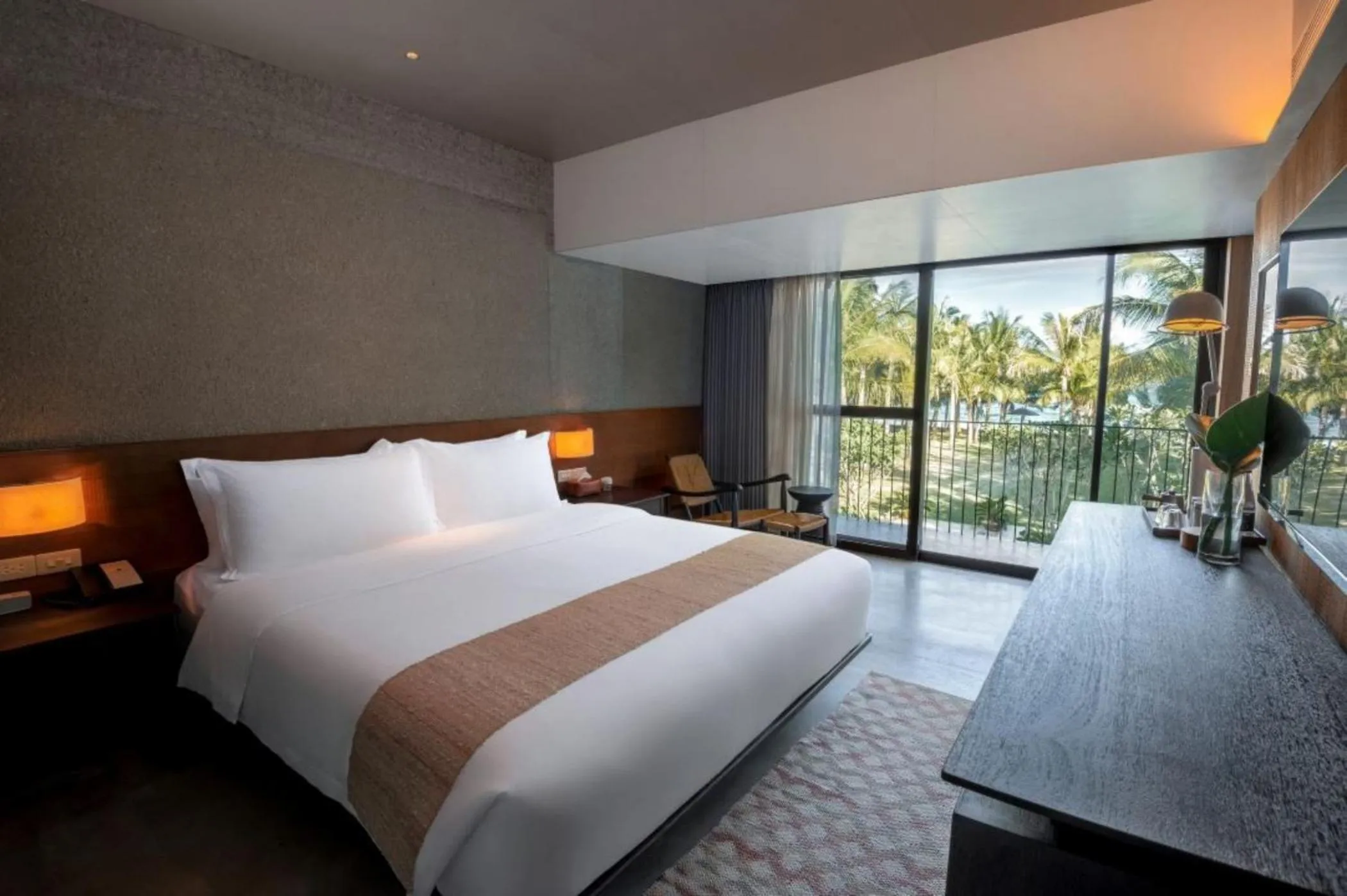 View (from property/room), Bed in Anyu Hotel Sanya