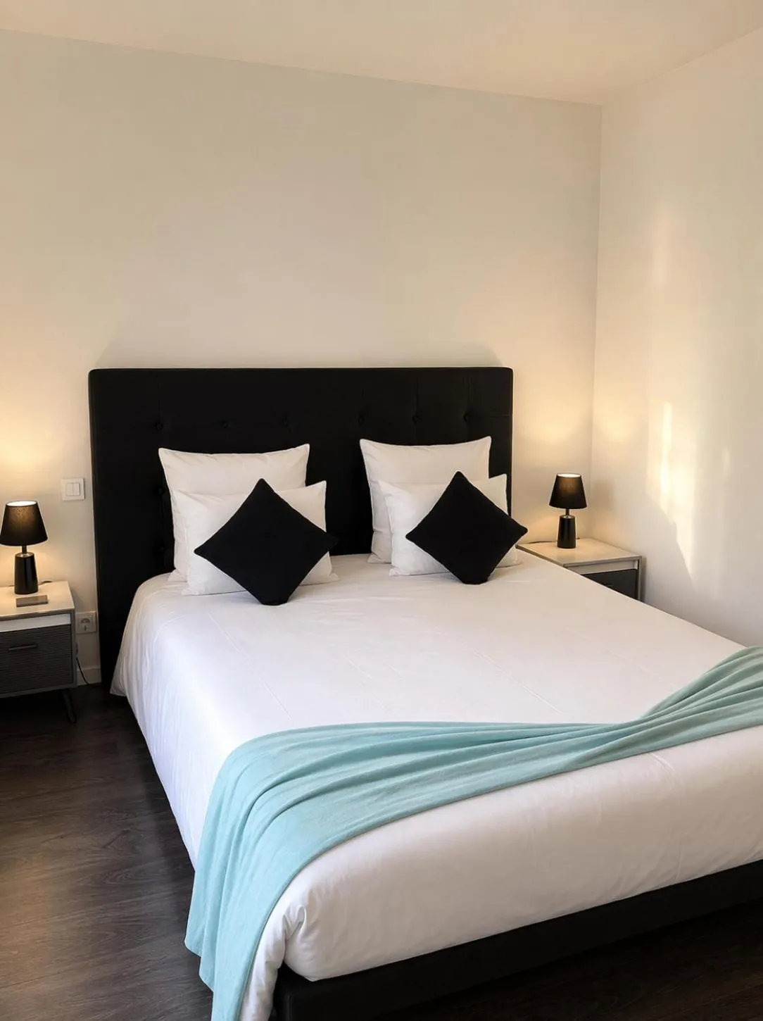 Bed in Logis Hotel restaurant de la Poste