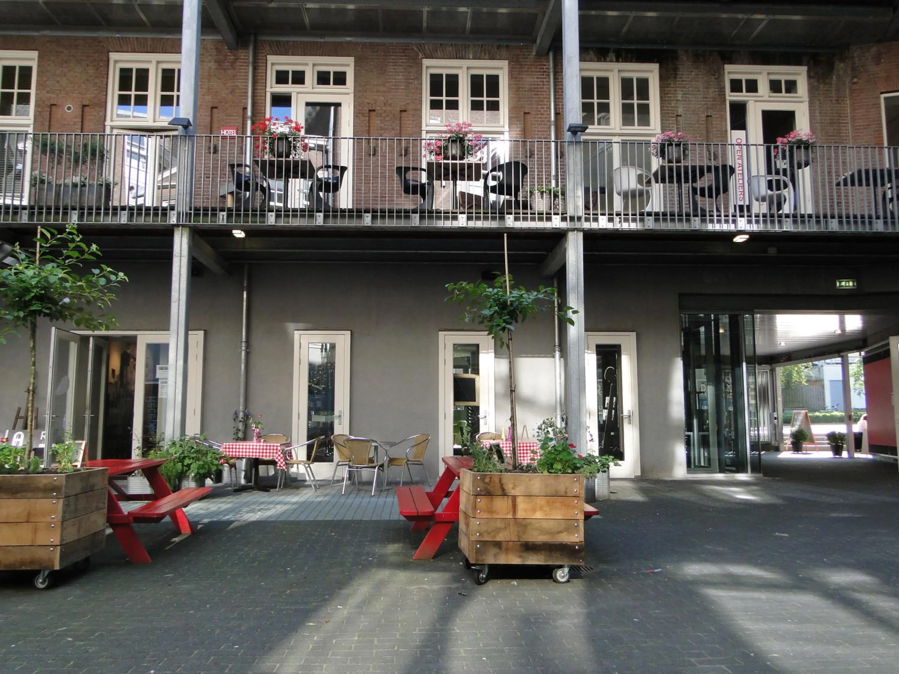 Balcony/Terrace in LABnul50 self check-in hotel Groningen