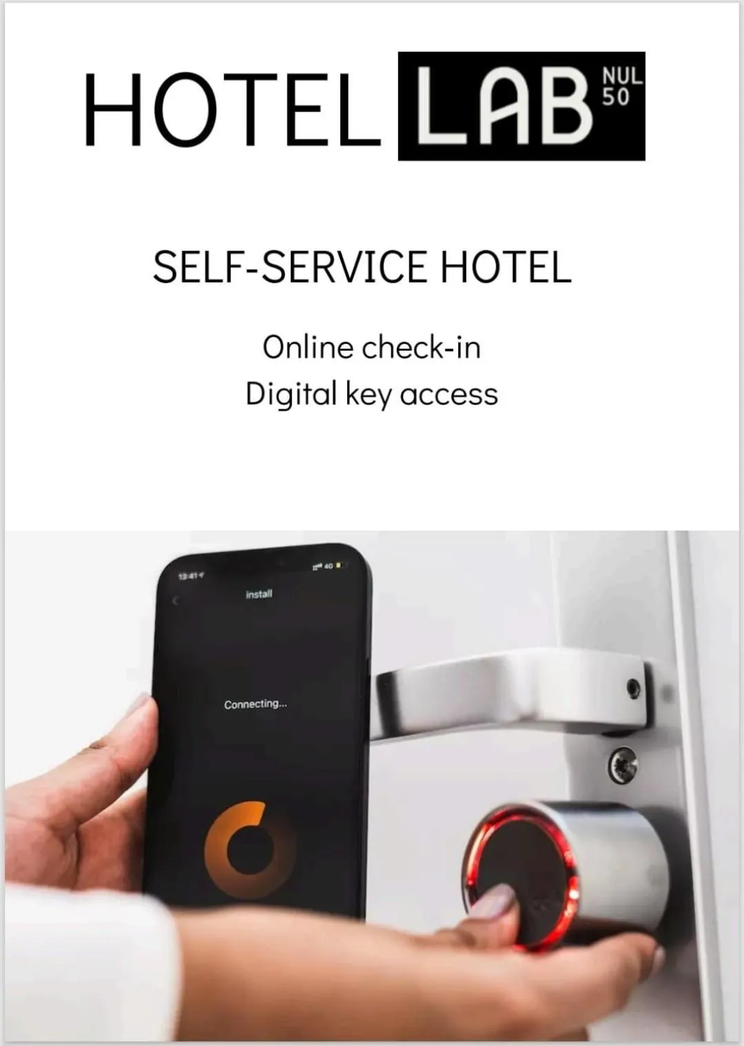 LABnul50 self check-in hotel Groningen