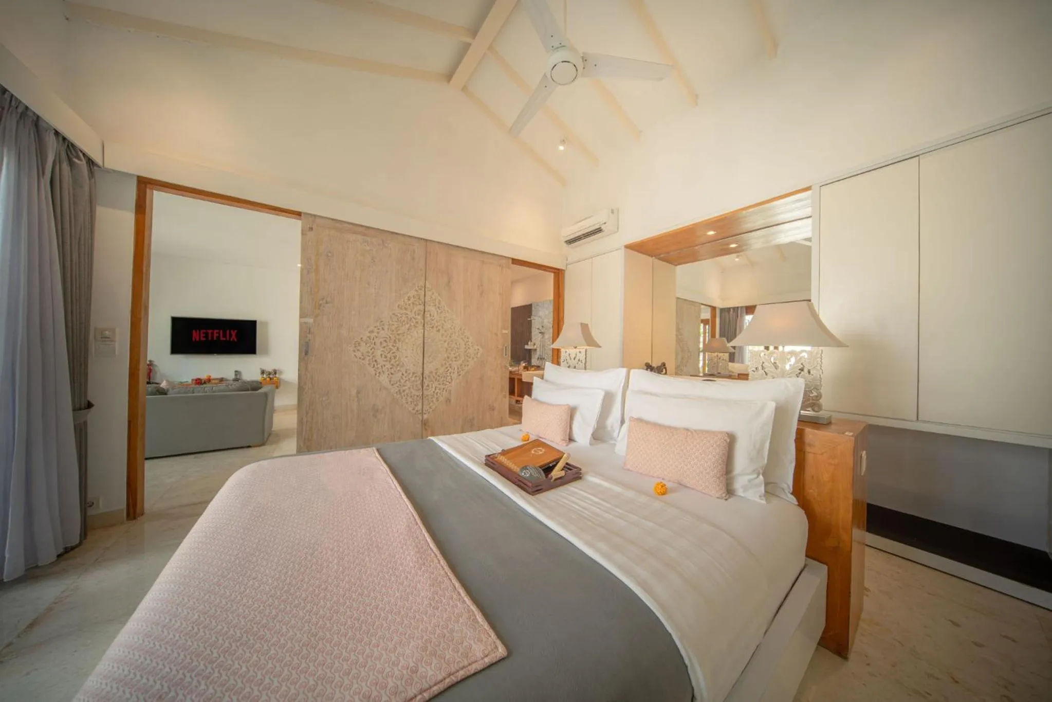 Bedroom, Bed in The Jimbaran Villa by Ini Vie Hospitality