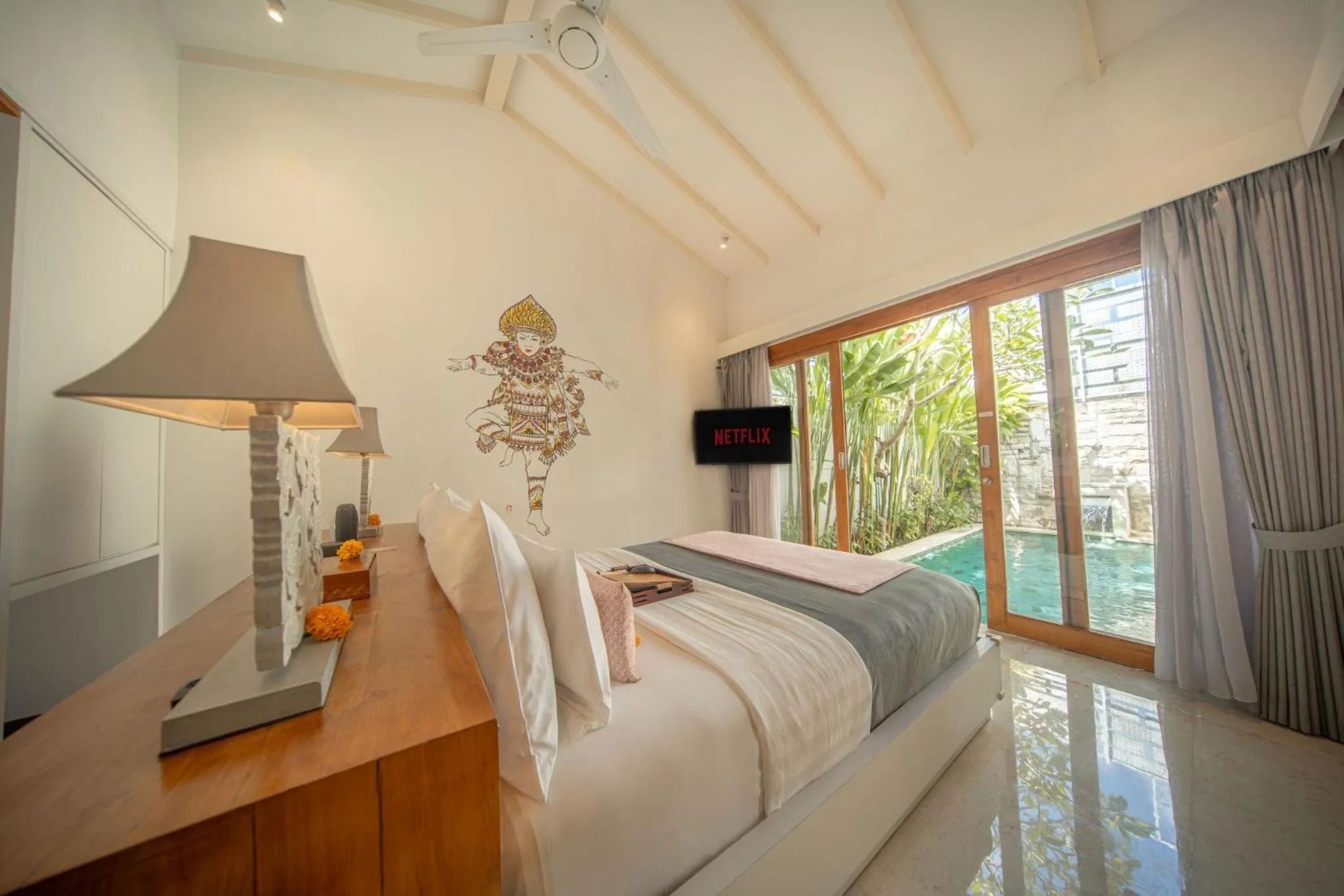 Bedroom in The Jimbaran Villa by Ini Vie Hospitality