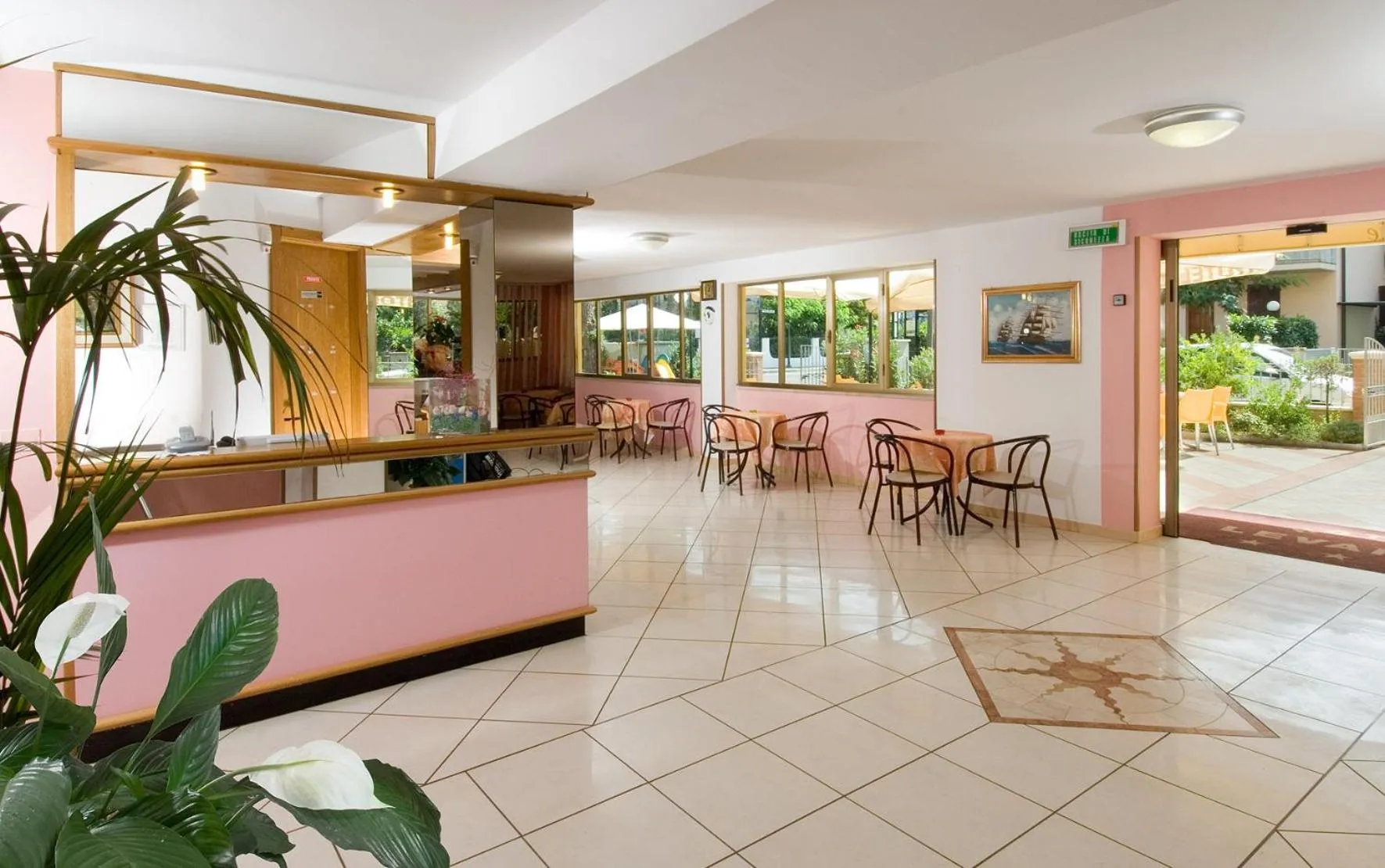 Lobby or reception in Hotel Levante