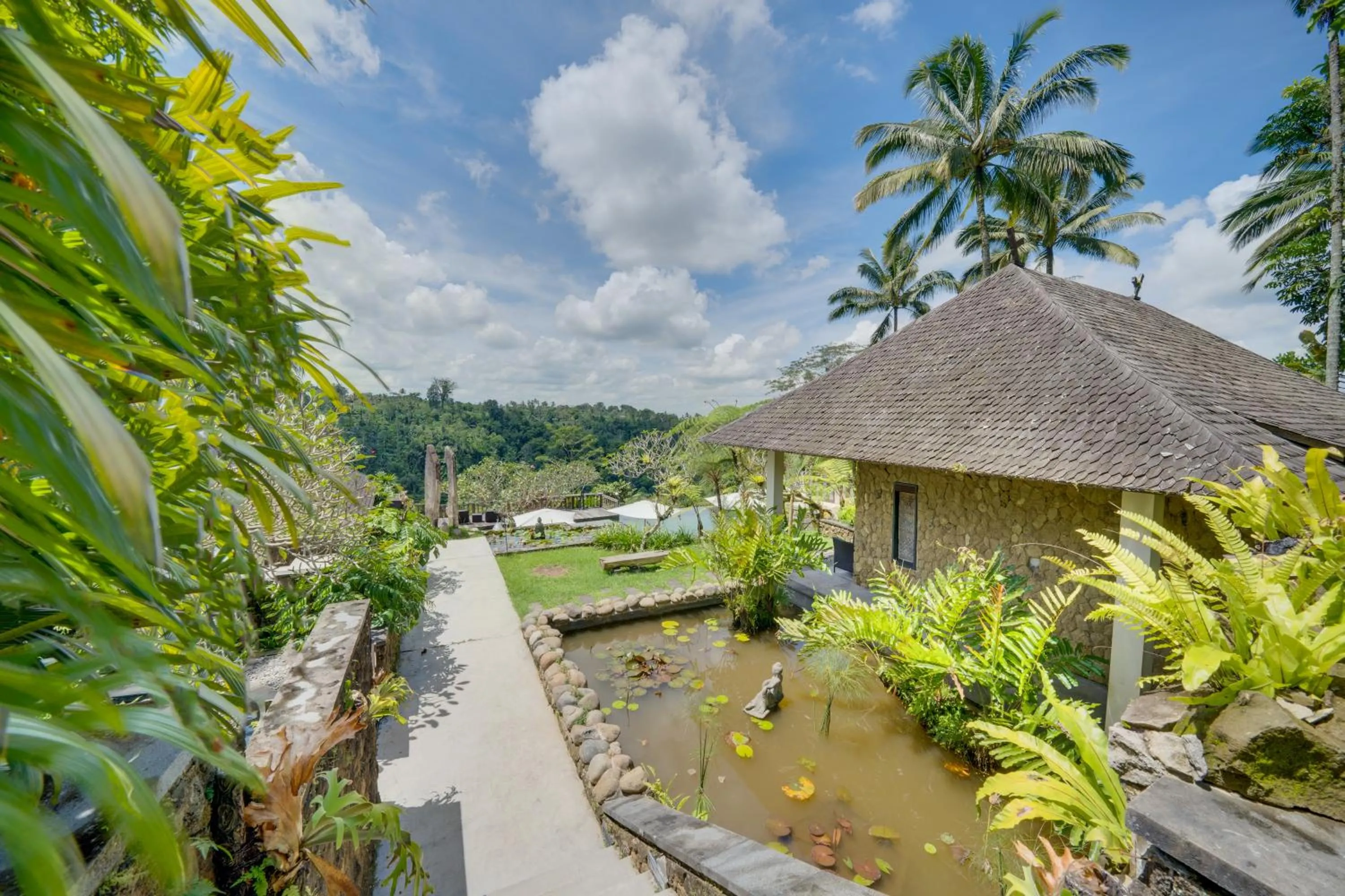 Garden view in Awan Putih Resort