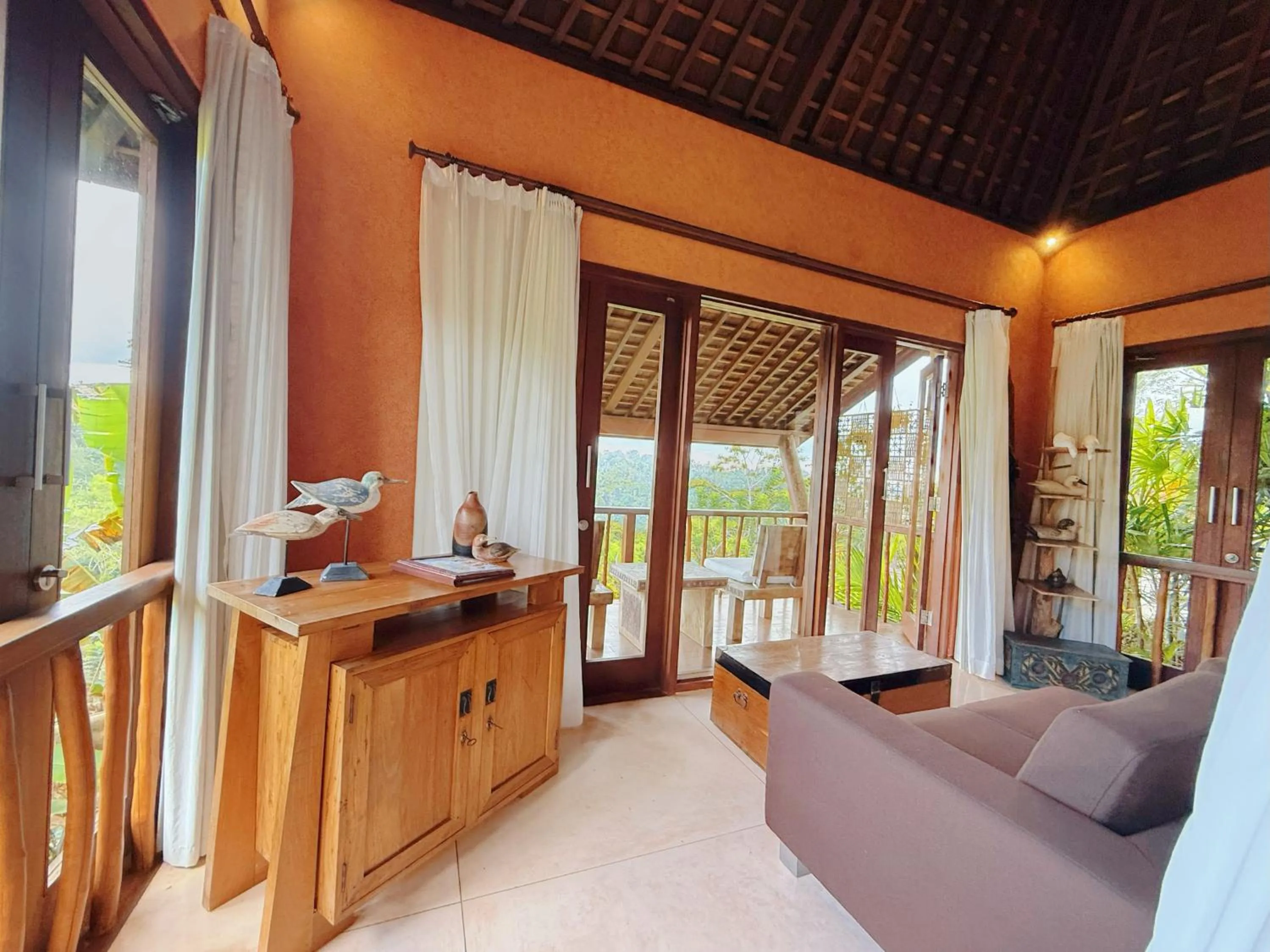 Seating area in Awan Putih Resort