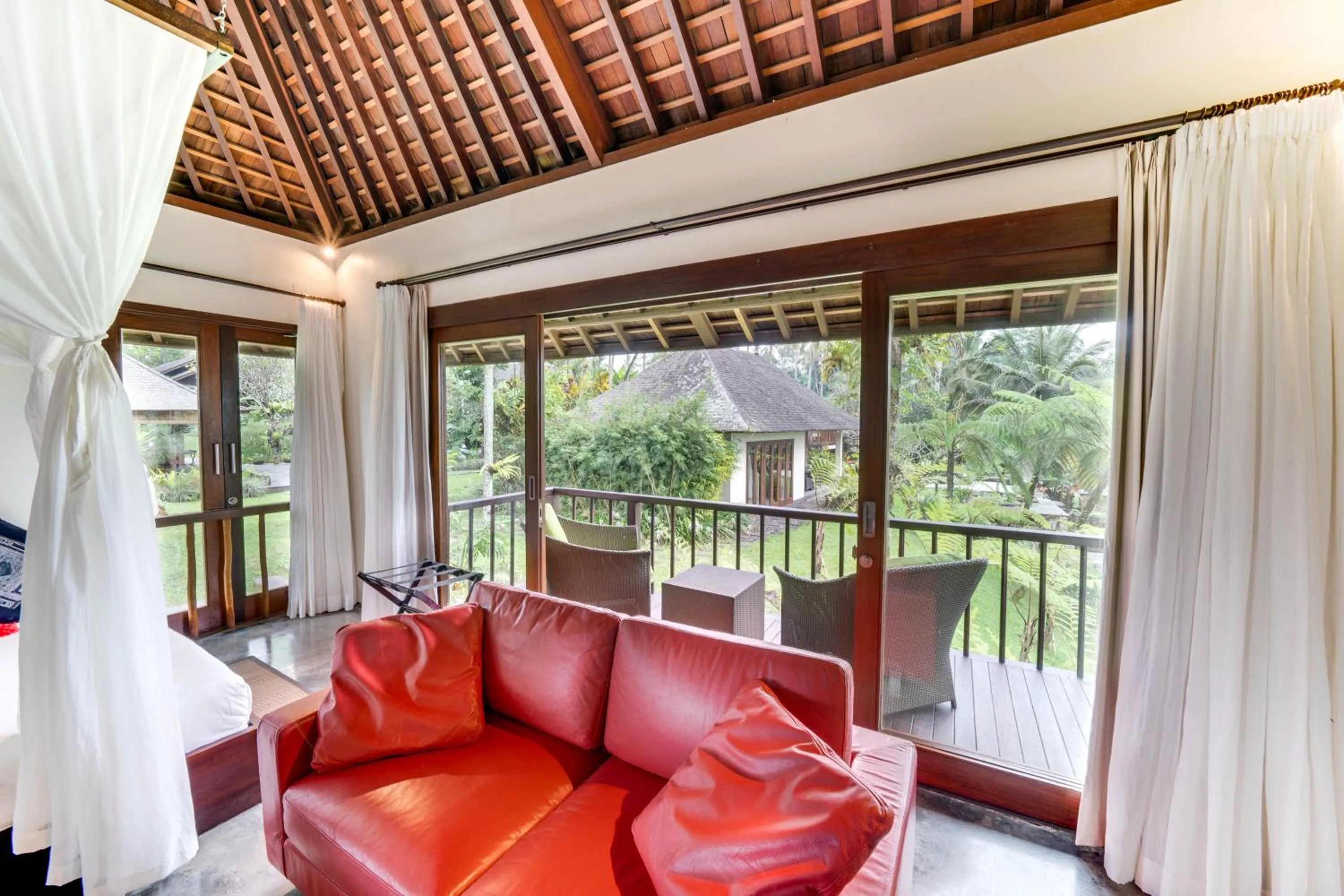 Seating area in Awan Putih Resort