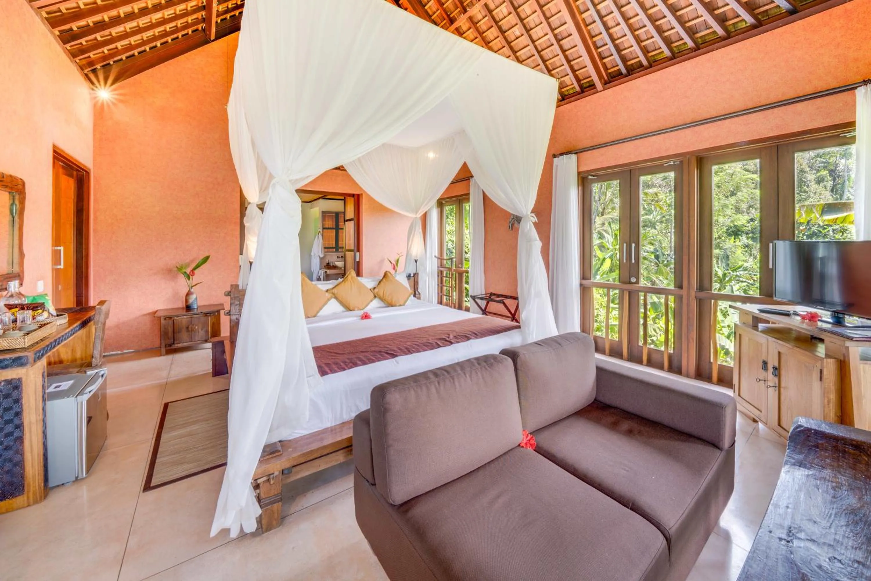 Seating area in Awan Putih Resort