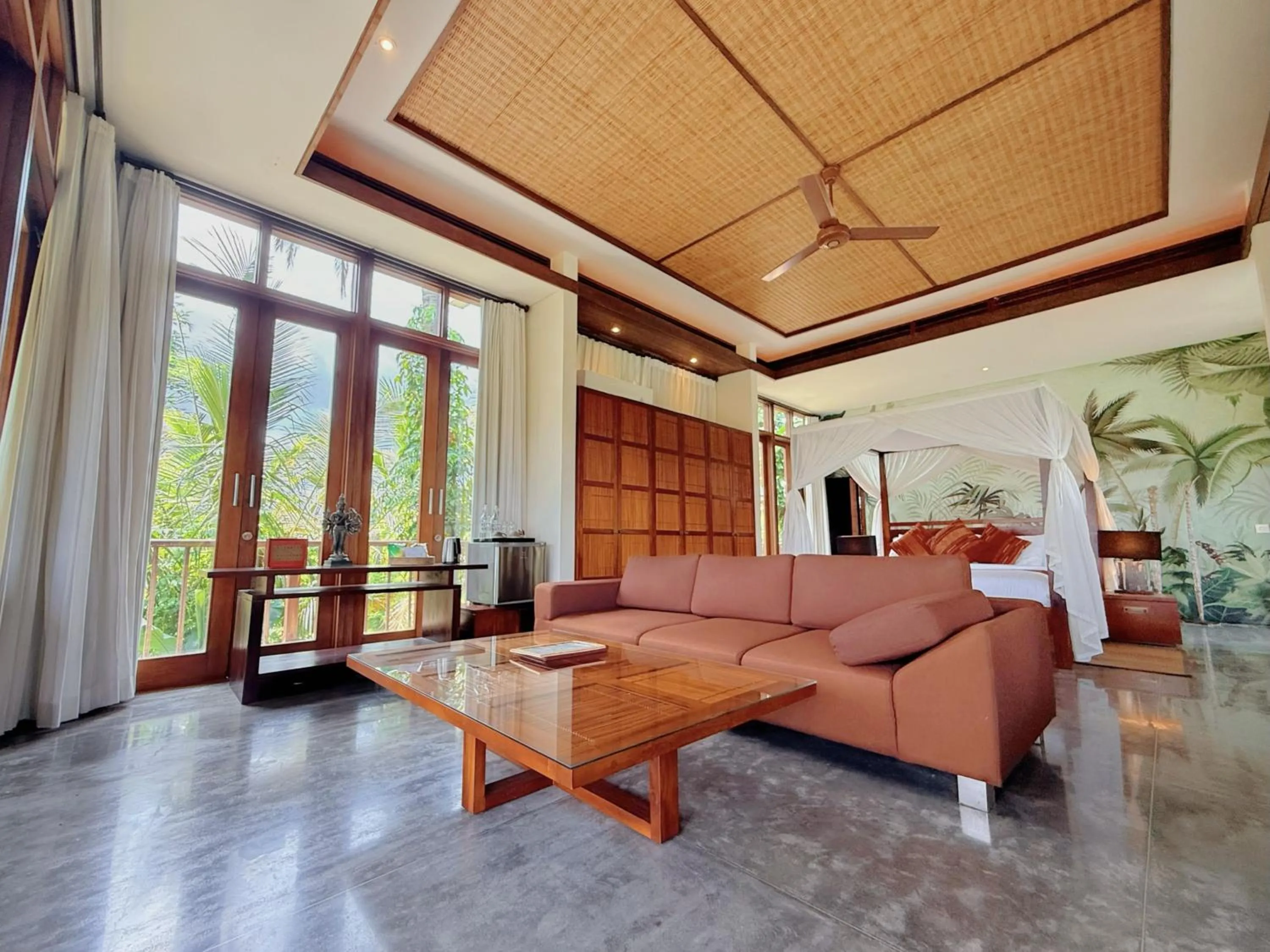 Seating area in Awan Putih Resort