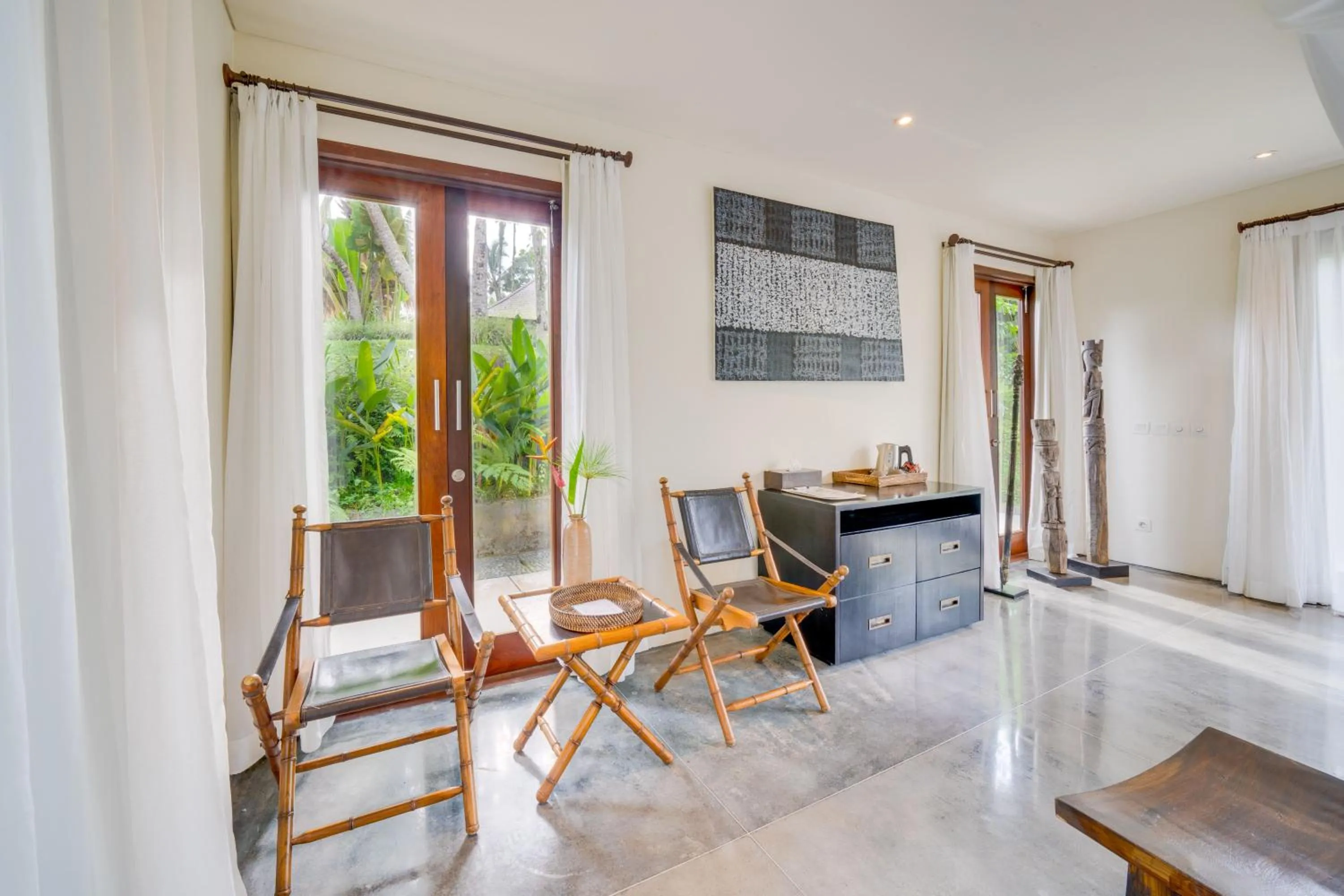 Seating area in Awan Putih Resort