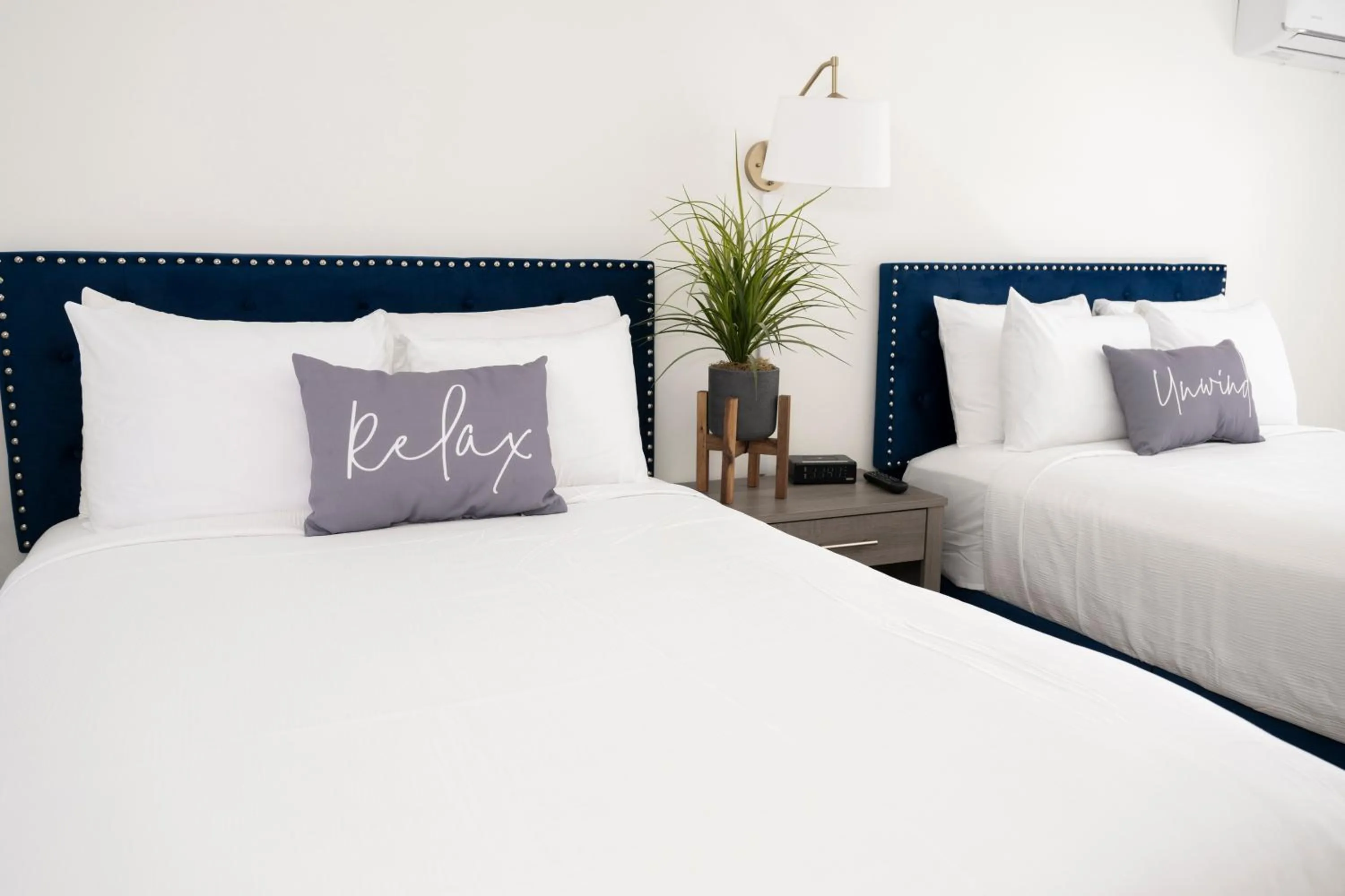 Bedroom, Bed in Endless Dunes, A Modern Motel