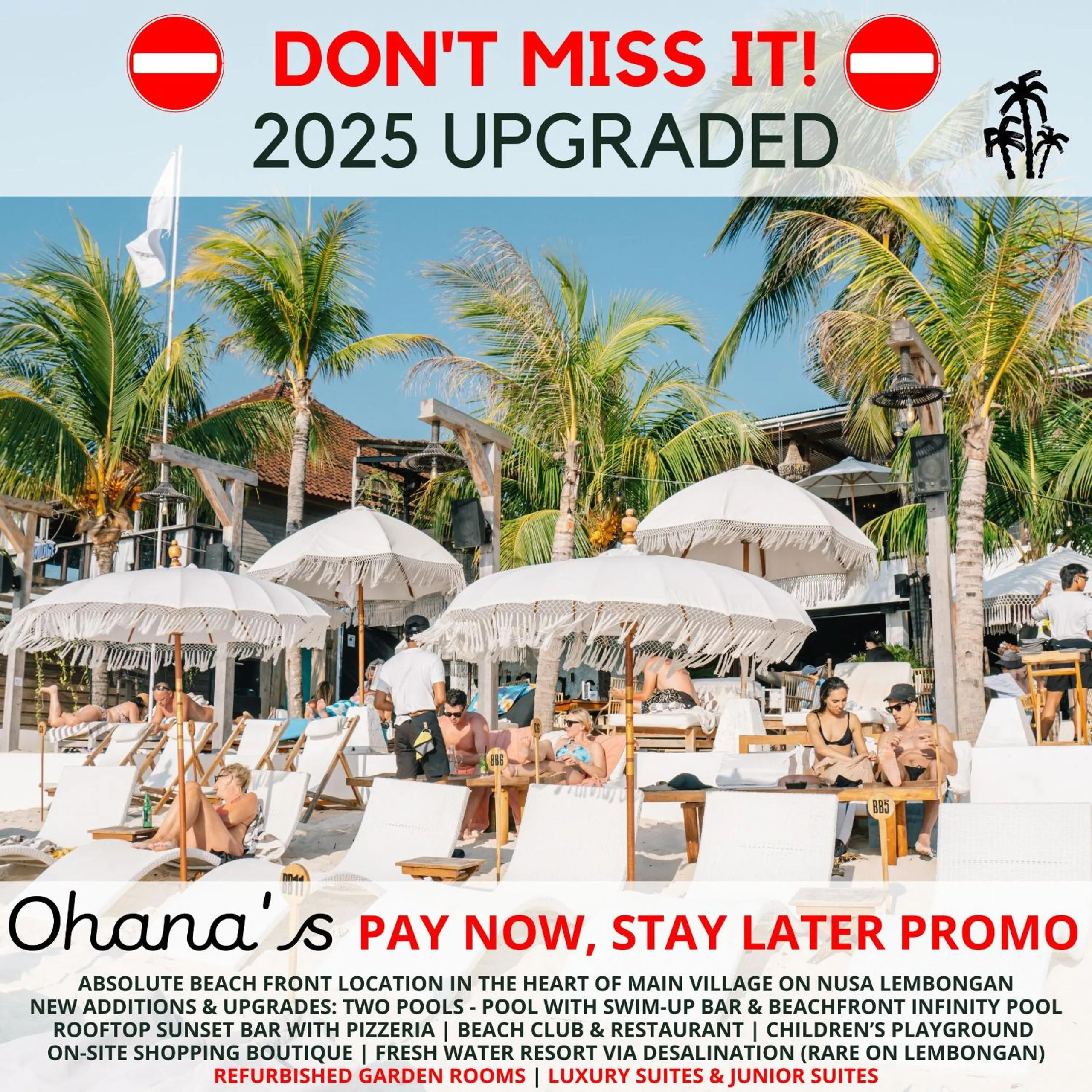 Beach in Ohana's Beachfront Resort & Beach Club