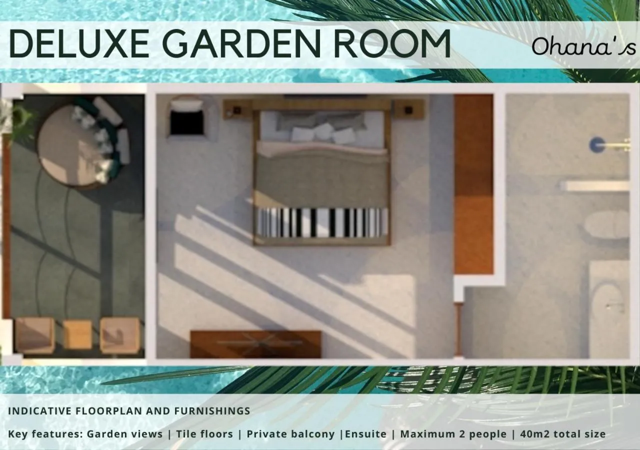 Floor plan in Ohana's Beachfront Resort & Beach Club