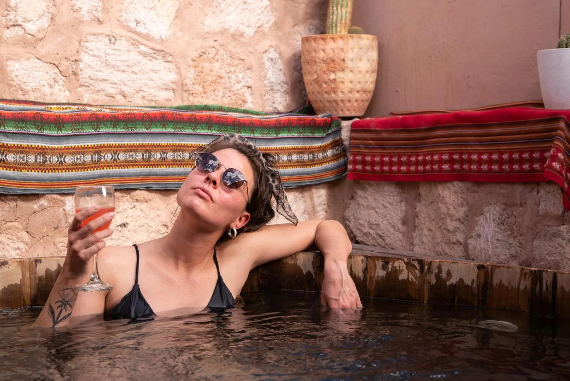 Swimming pool in Casa Lickana B&B