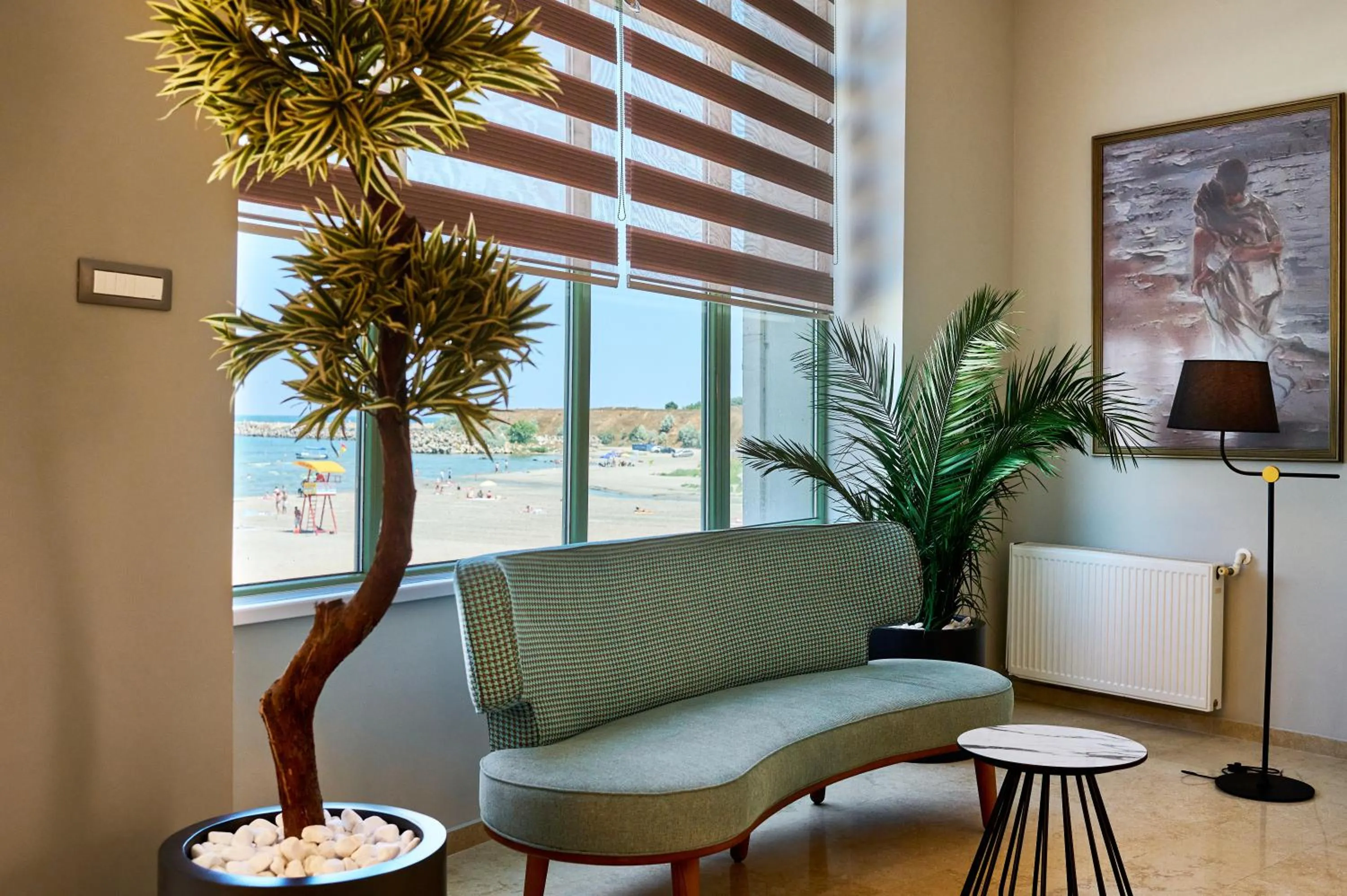 Seating area in Hotel Malibu