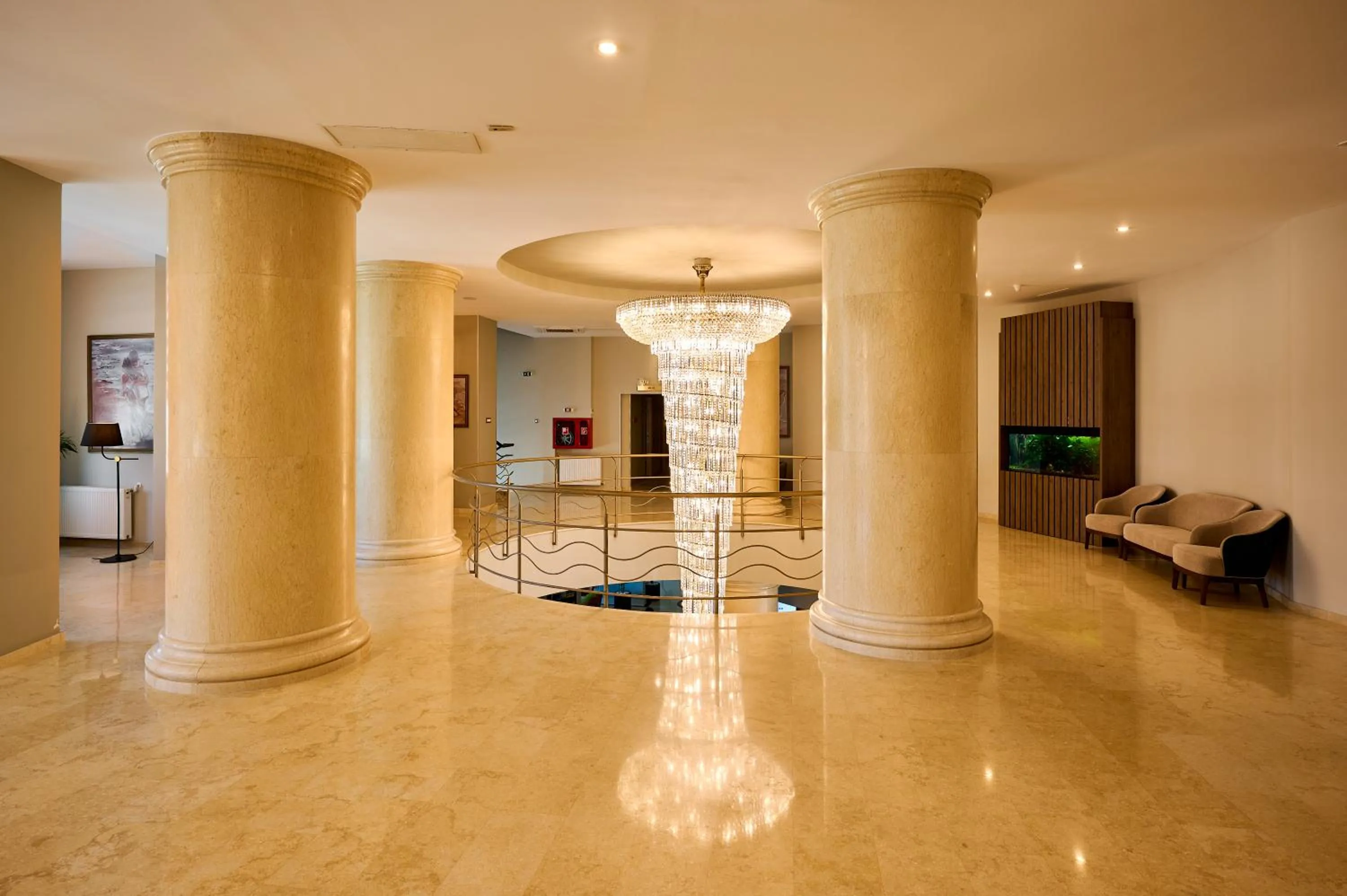 Seating area in Hotel Malibu