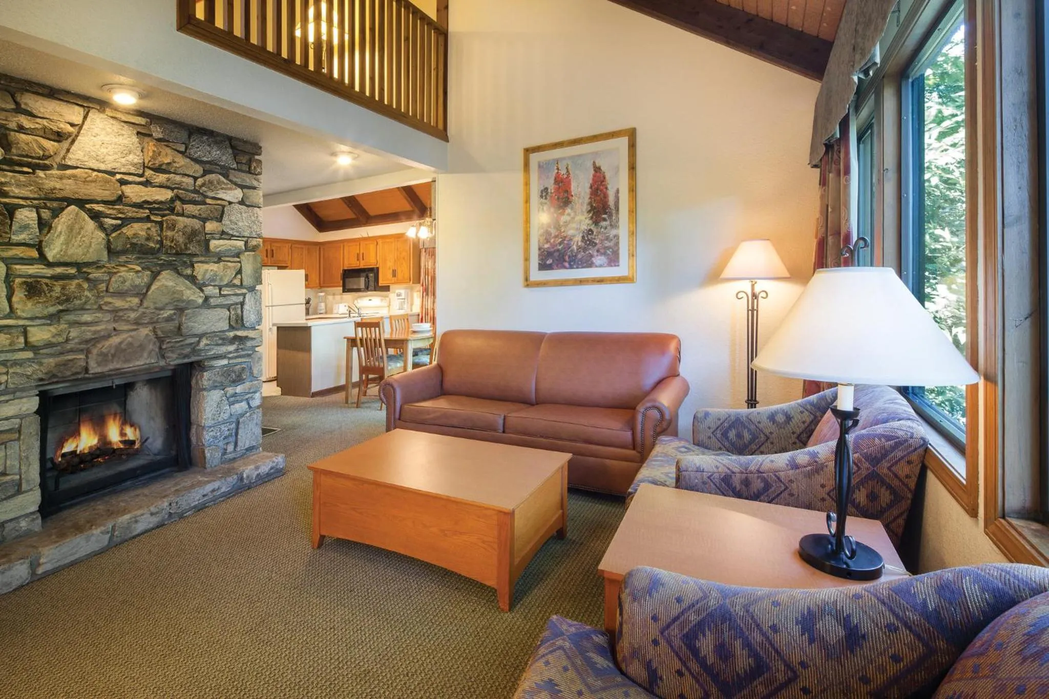 Living room in Club Wyndham Resort at Fairfield Mountains