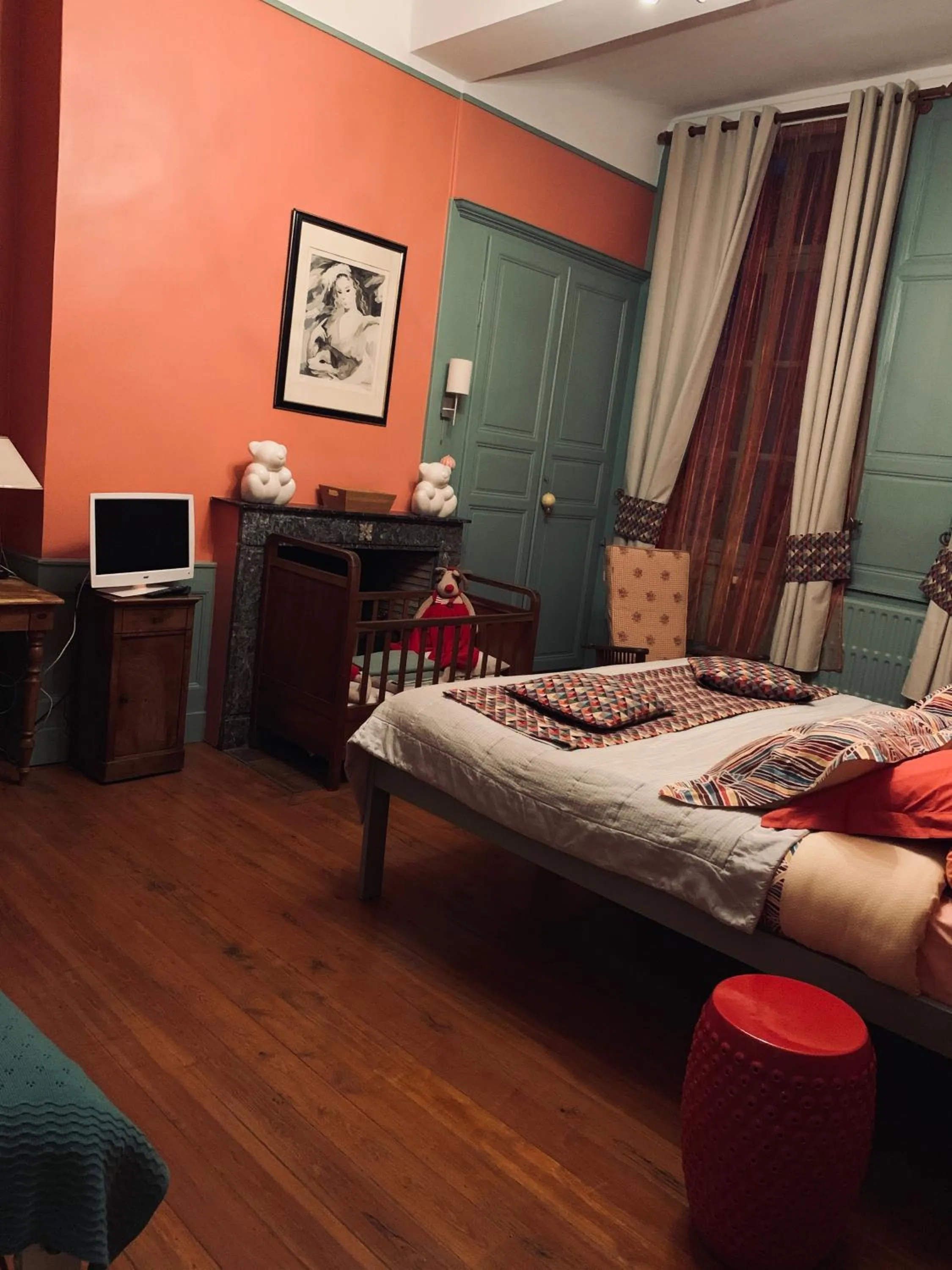 Bed in Chambres d'Hôtes Les Foulons