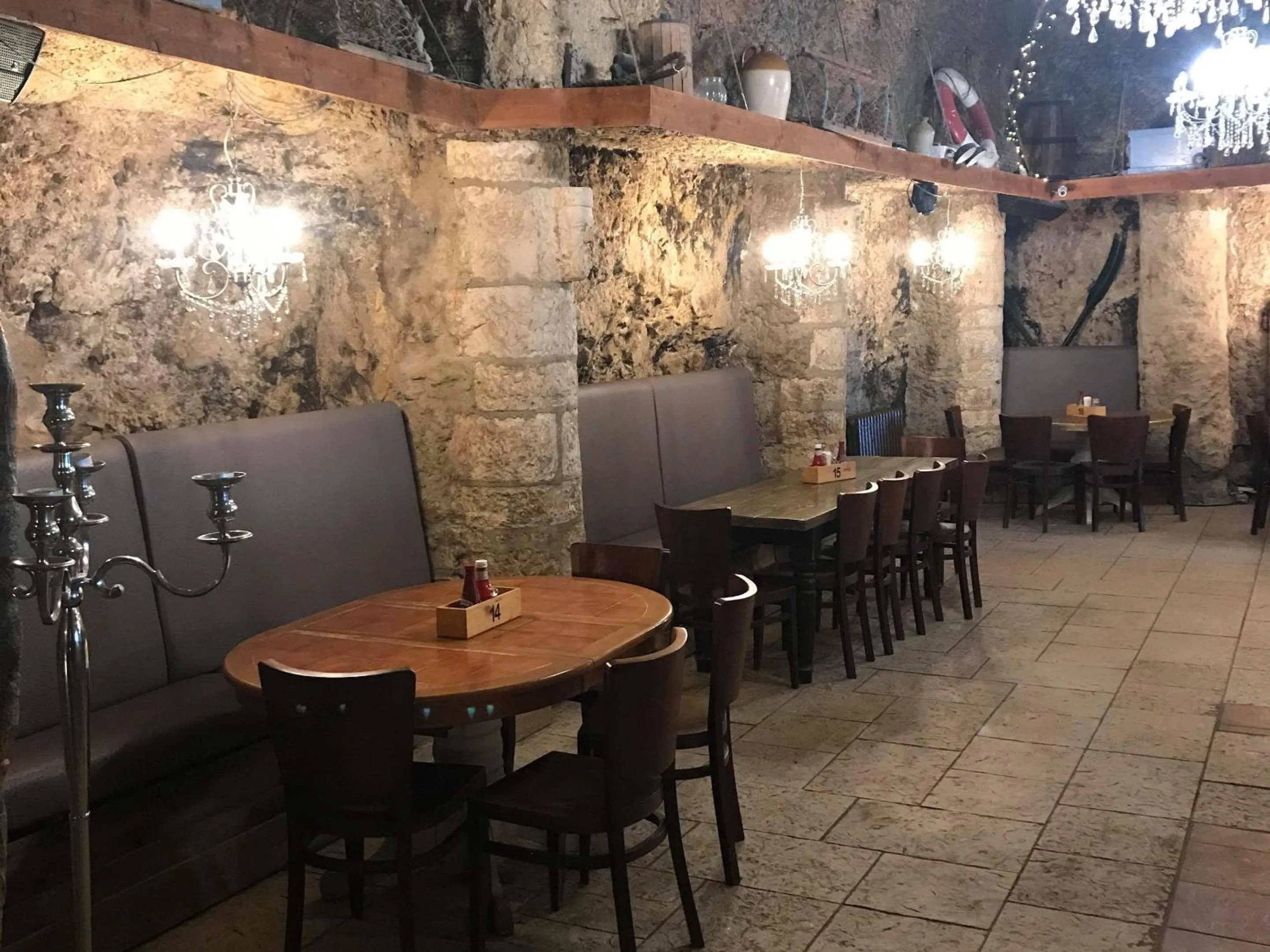 Dining area in The Grotto
