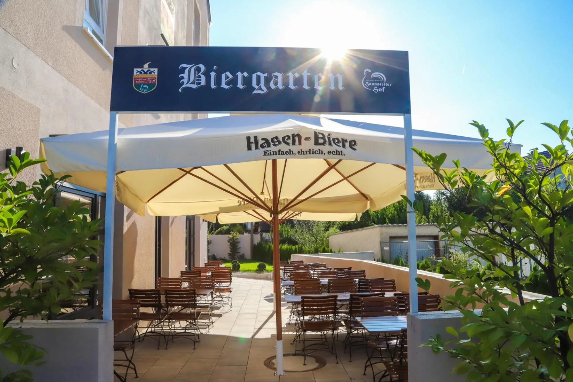 Patio in HHotel Augsburg