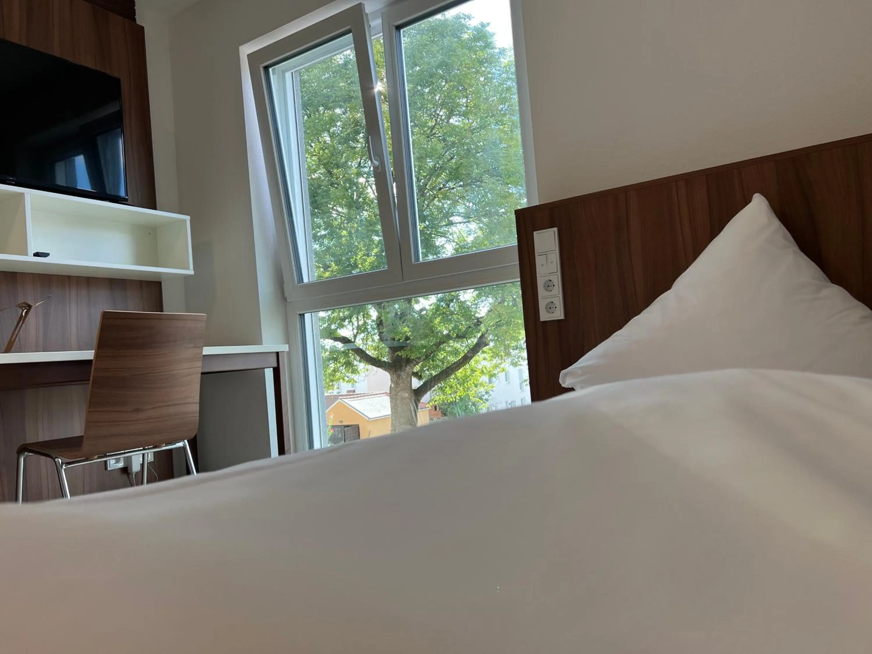 Bed in HHotel Augsburg