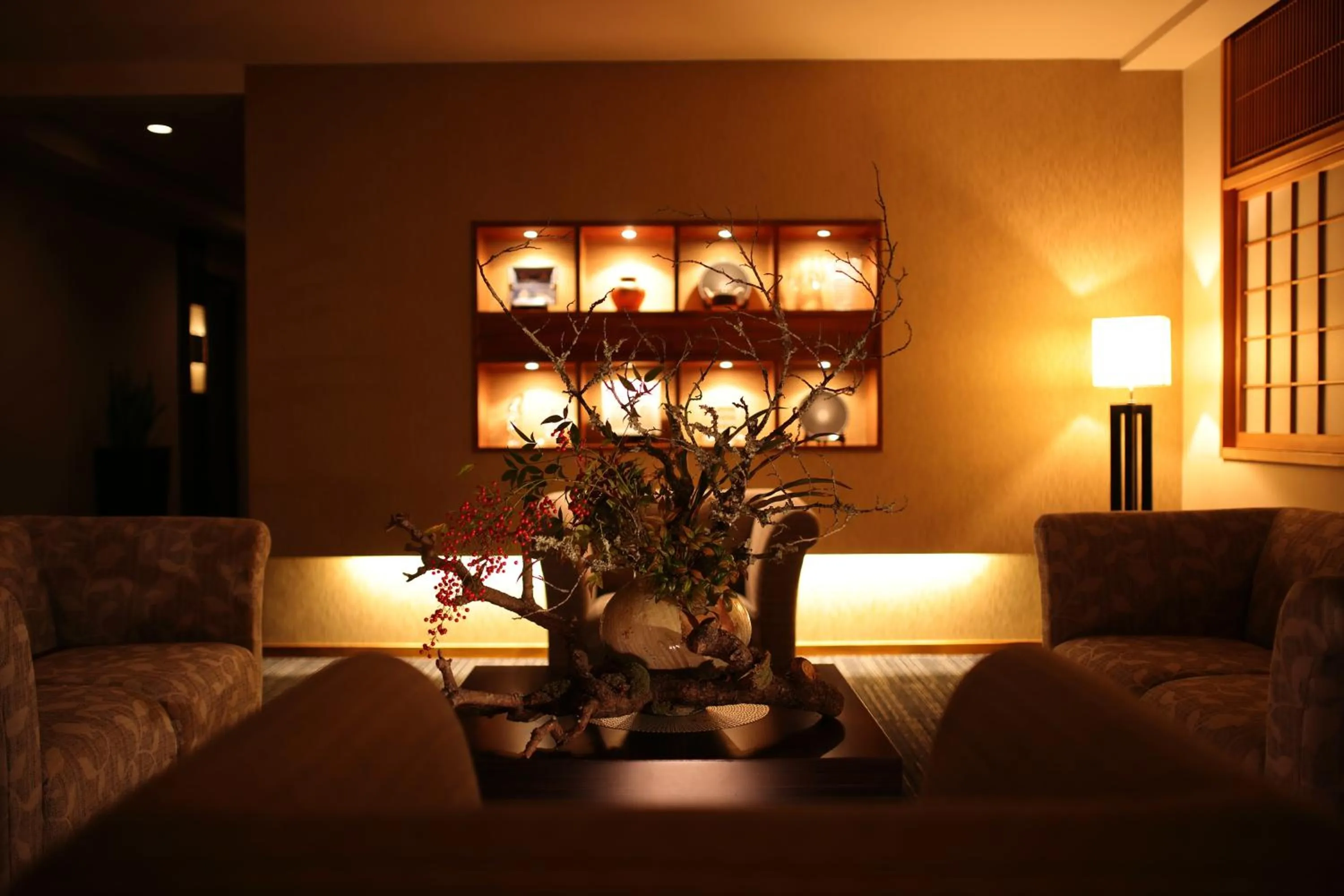 Communal lounge/ TV room in Ryotei Matsuya Honkan Suizenji