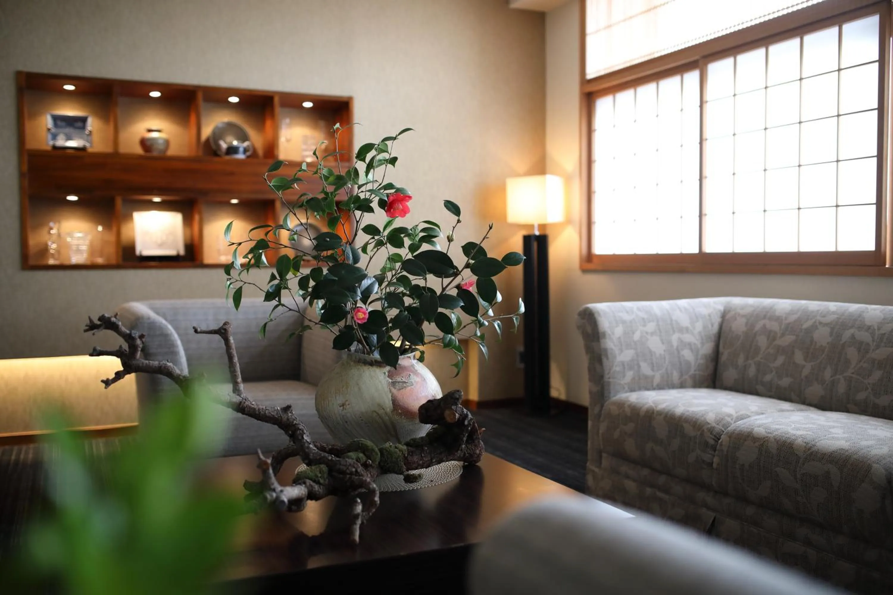 Communal lounge/ TV room in Ryotei Matsuya Honkan Suizenji