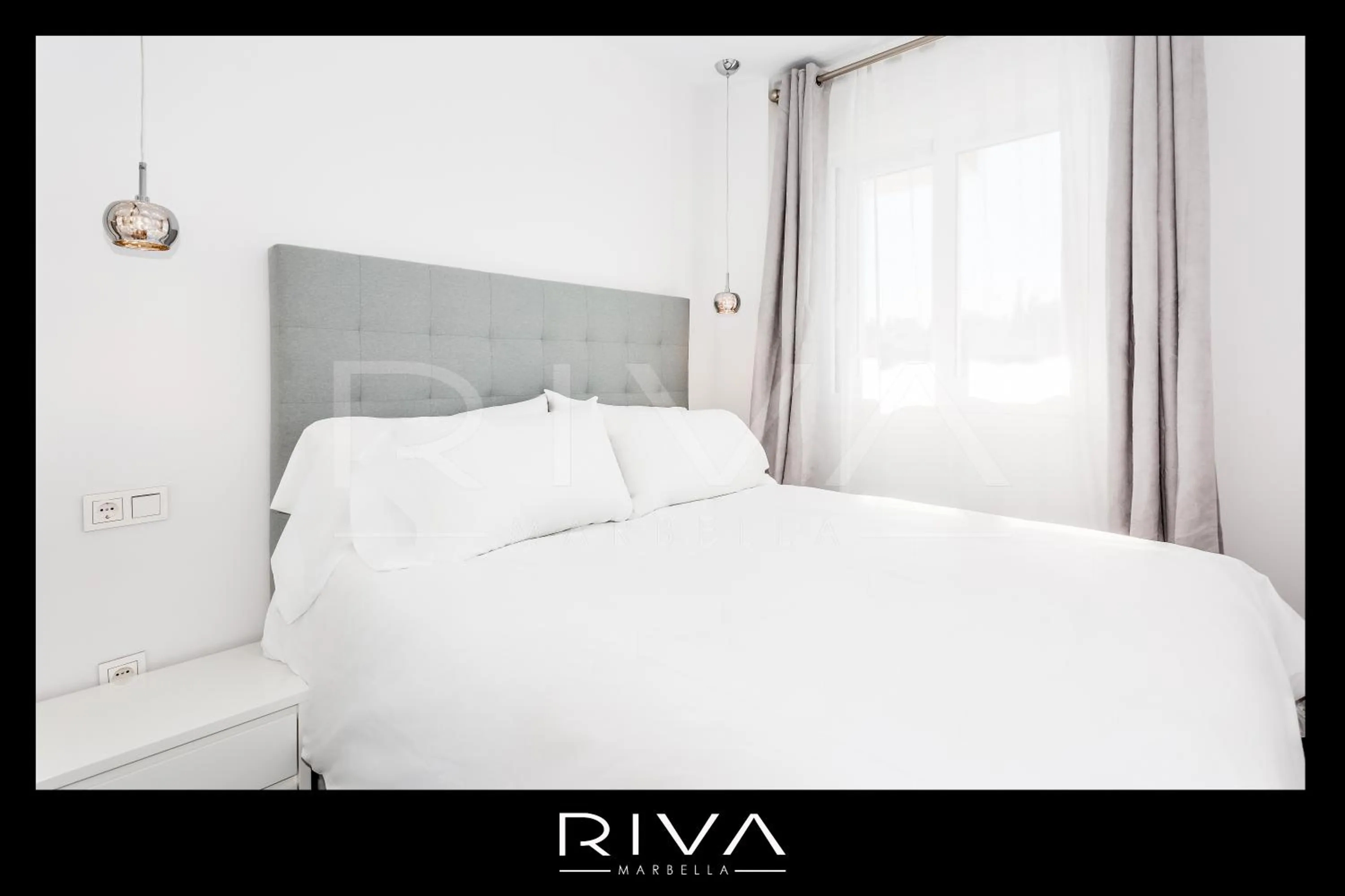 Bedroom, Bed in by Riva - 4 bedroom apartment in Dama de noche