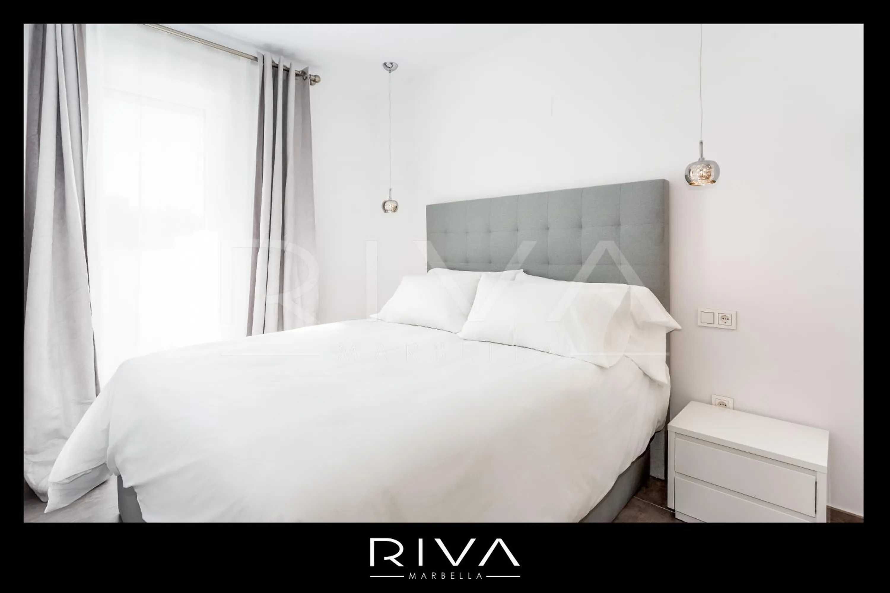 Bedroom, Bed in by Riva - 4 bedroom apartment in Dama de noche