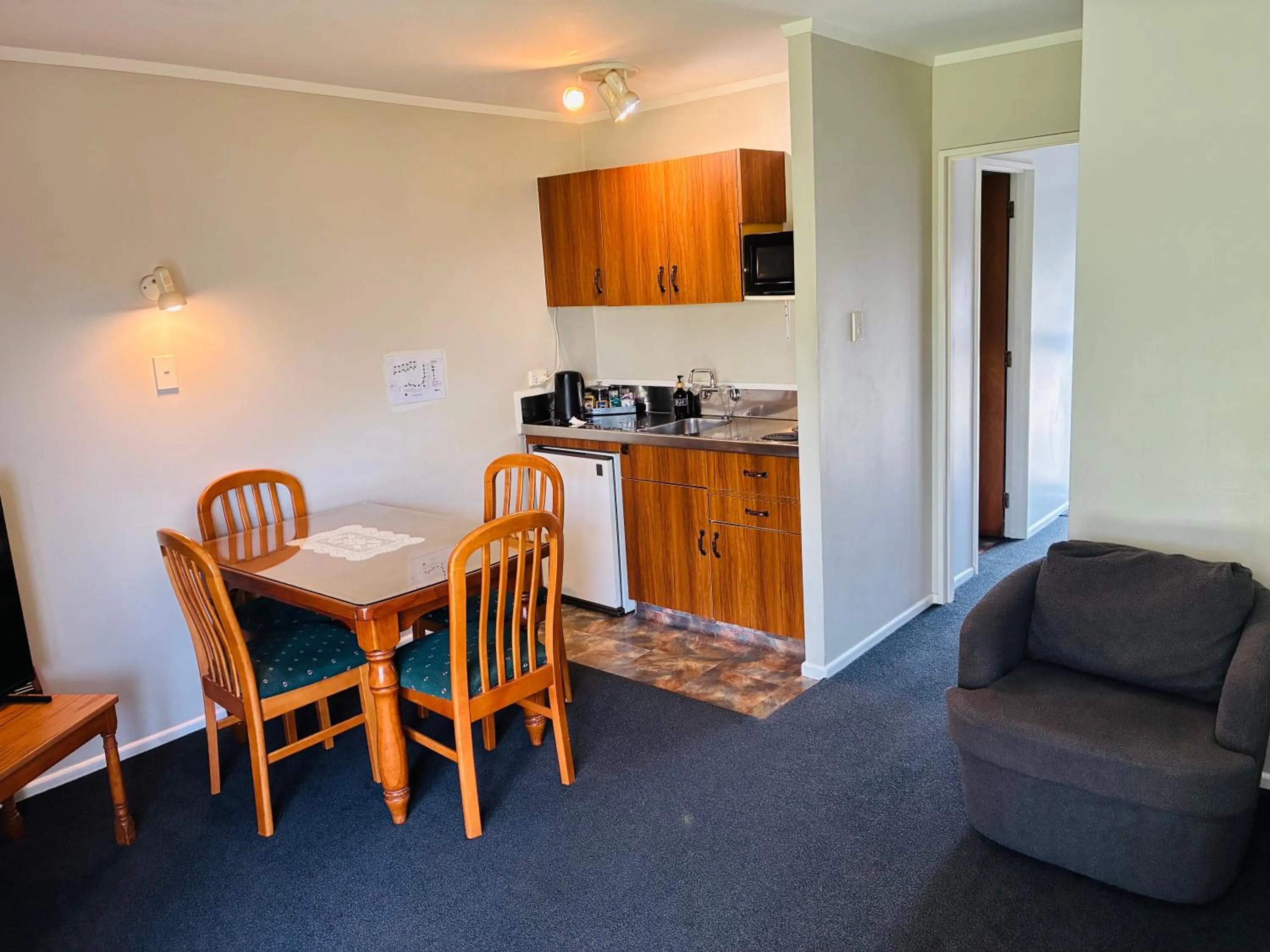 Living room in Awatea Park Motel