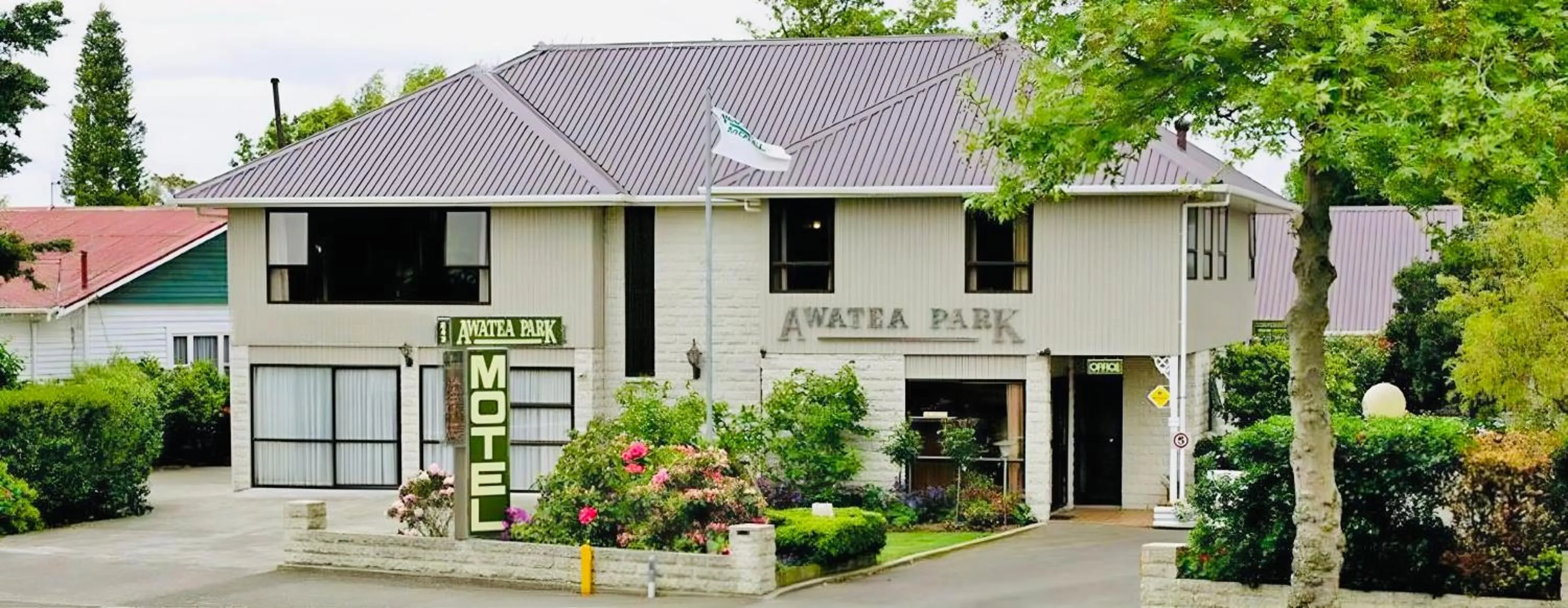 Property building in Awatea Park Motel