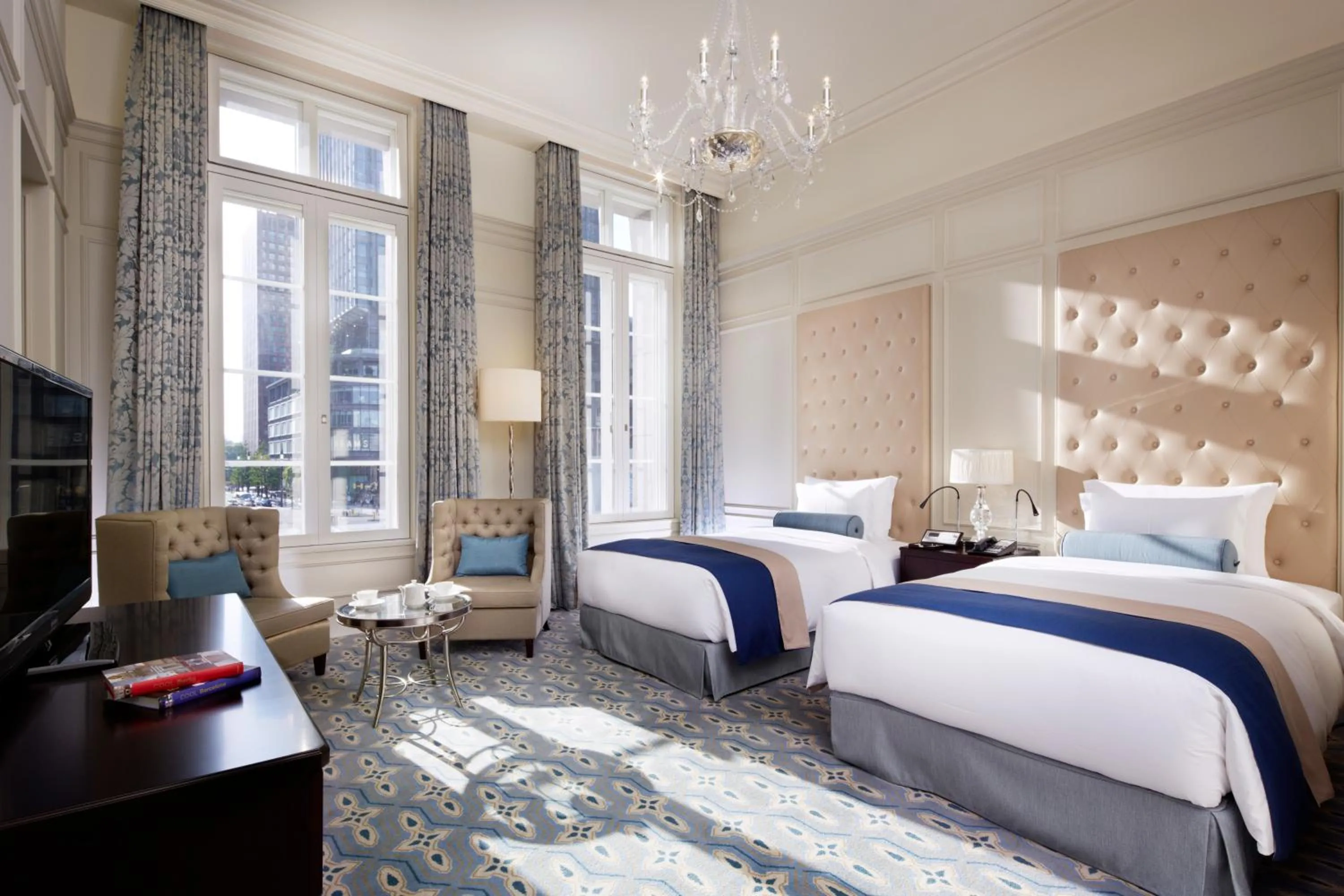 Photo of the whole room, Bed in The Tokyo Station Hotel