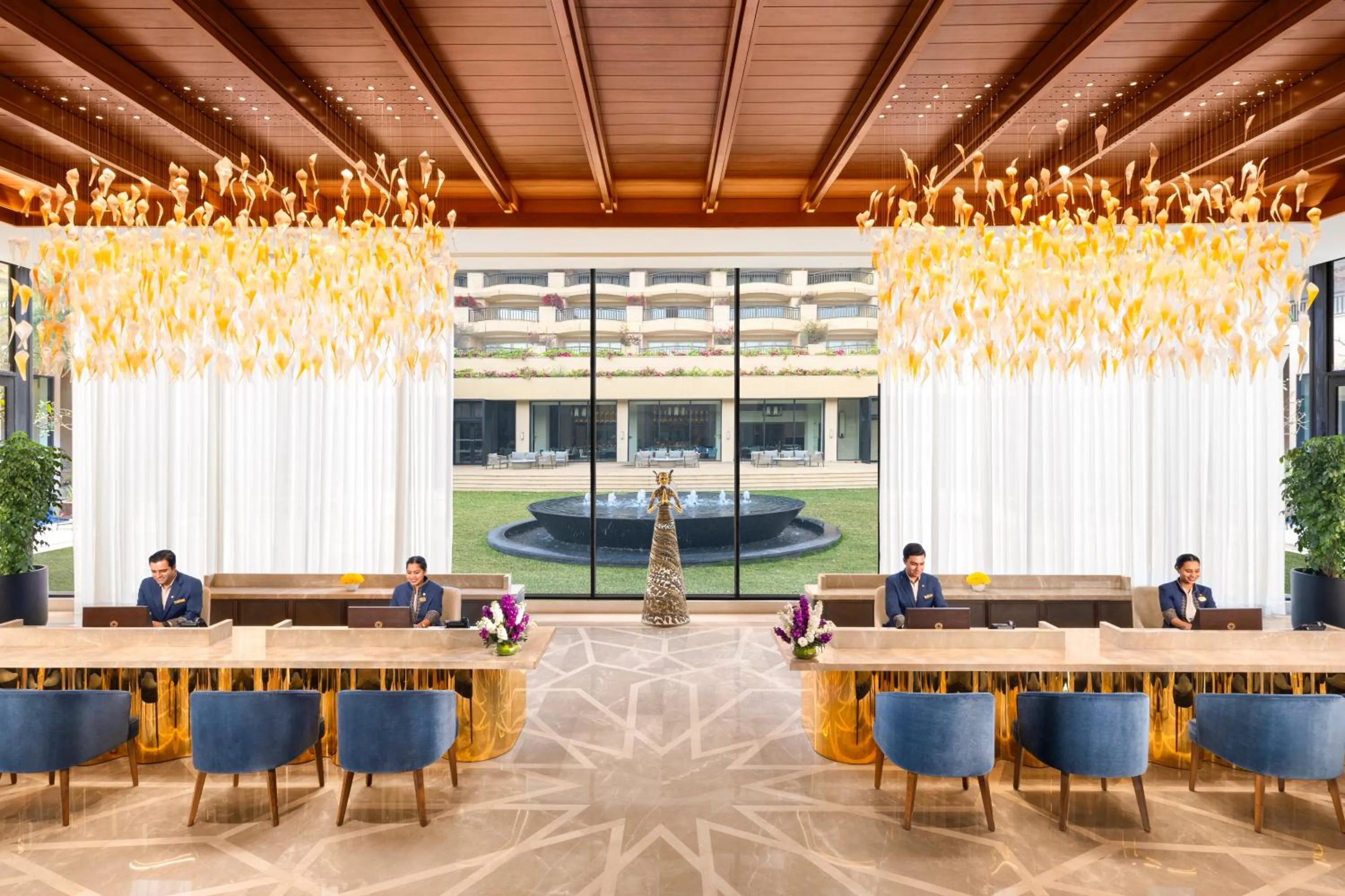 Lobby or reception in Taj Surajkund Resort & Spa, Delhi NCR