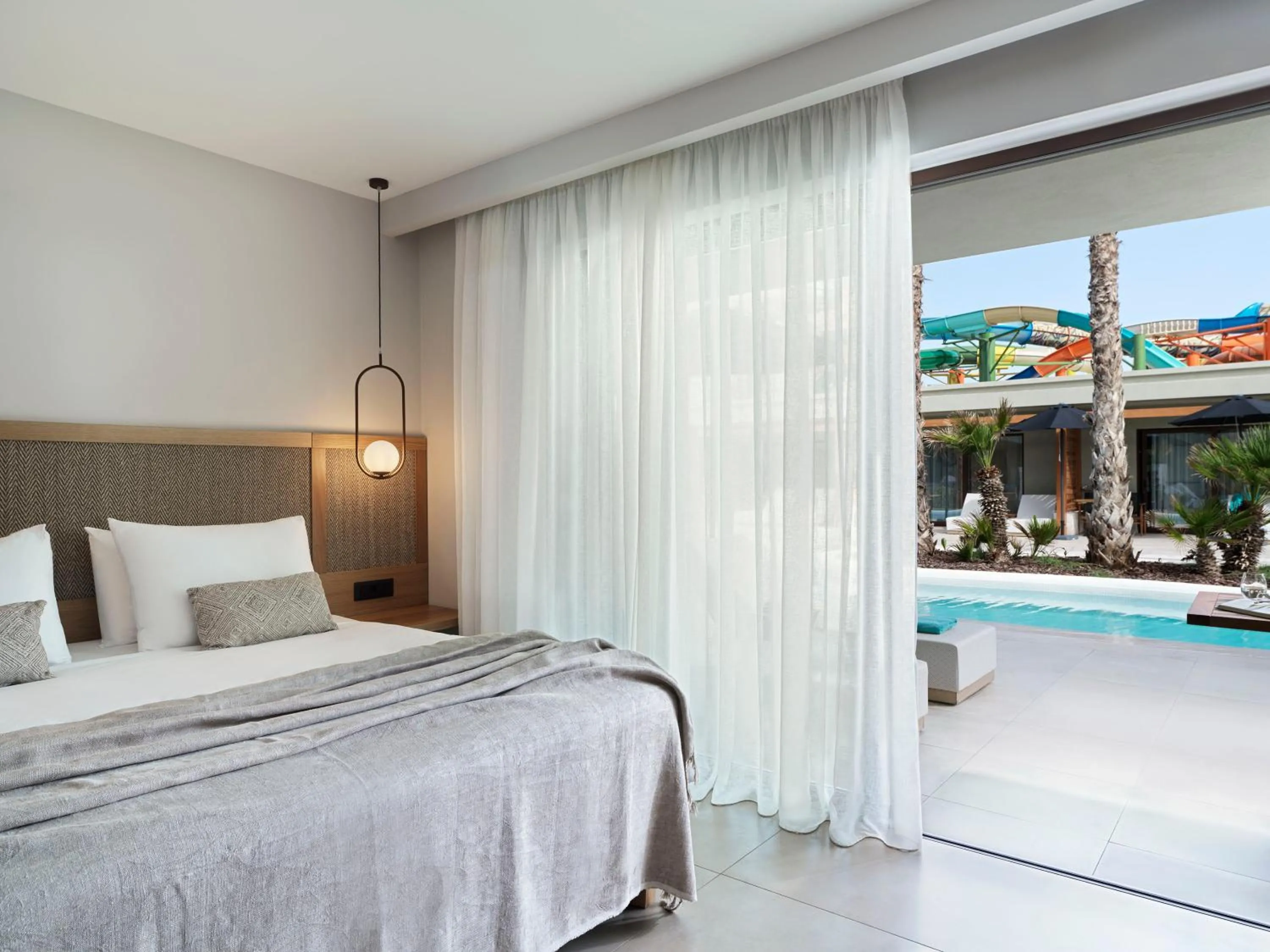 Bed in Stella Palace Aqua Park Resort