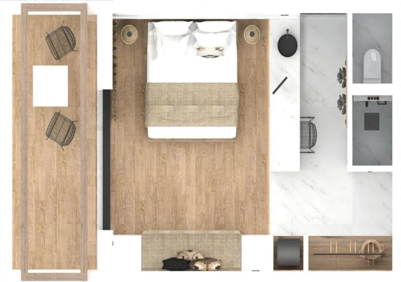 Photo of the whole room in Hotel Hara Ilios Village