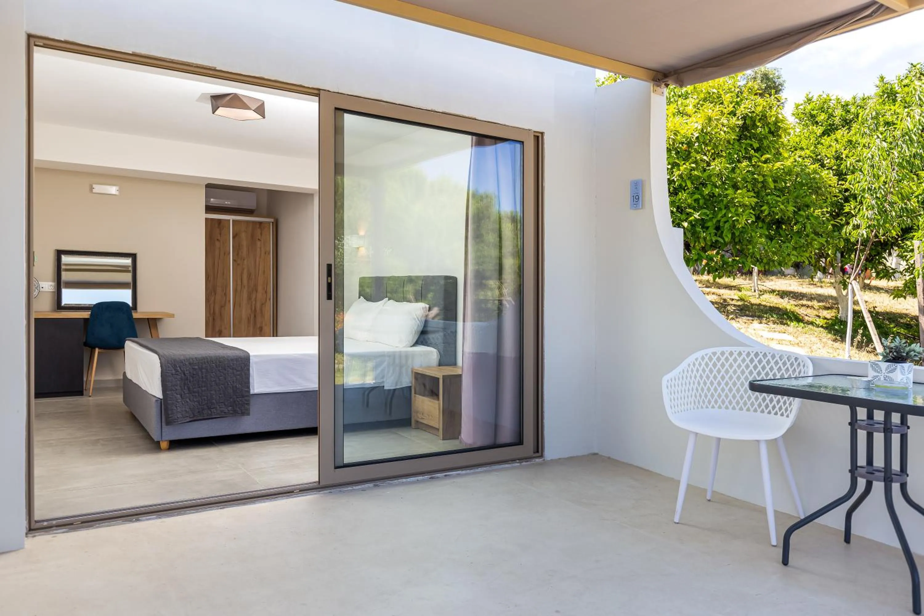 Balcony/Terrace, Bed in Anasa Corfu