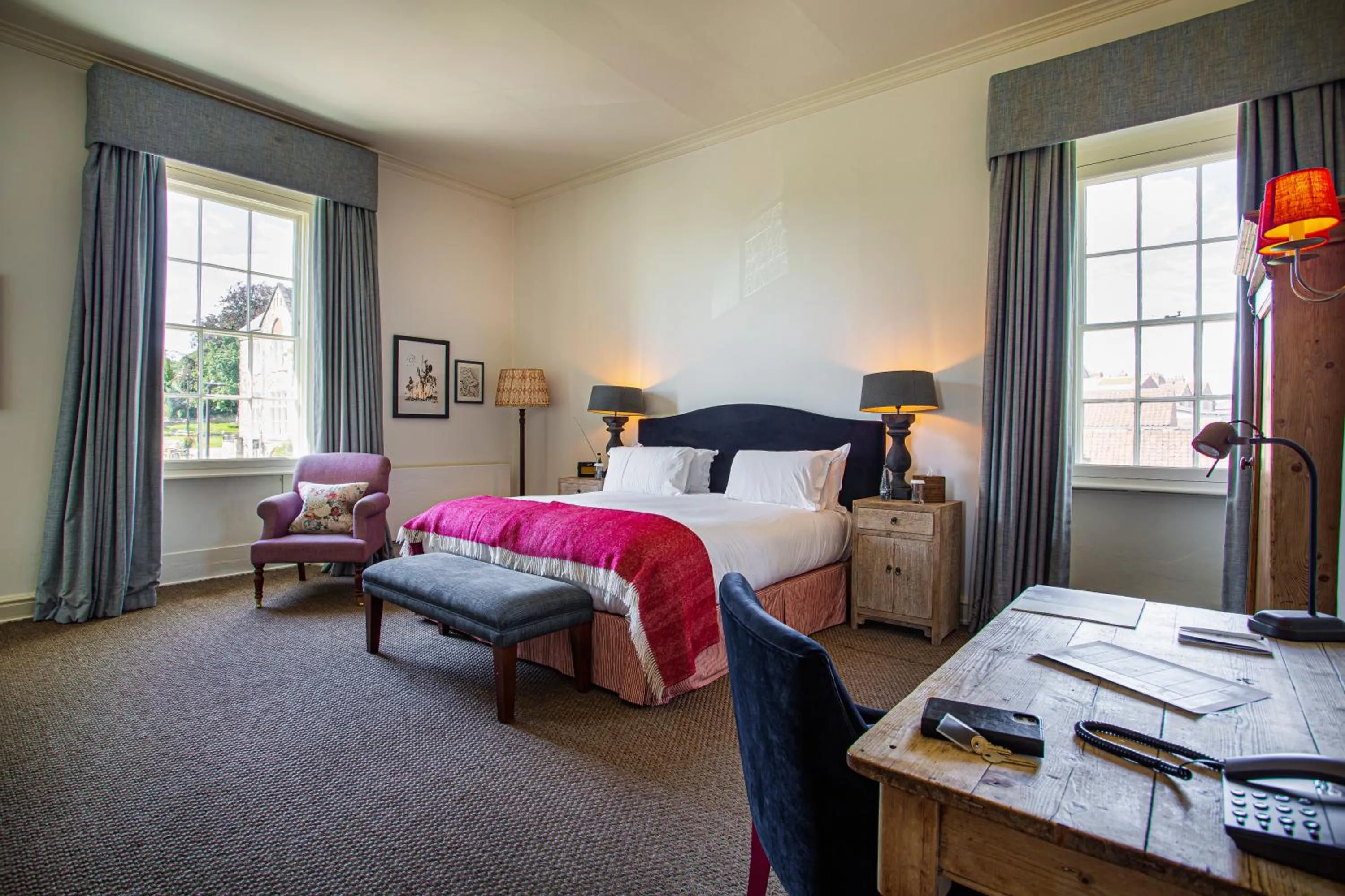 Bedroom, Bed in The Talbot, Malton, North Yorkshire - The Coaching Inn Group