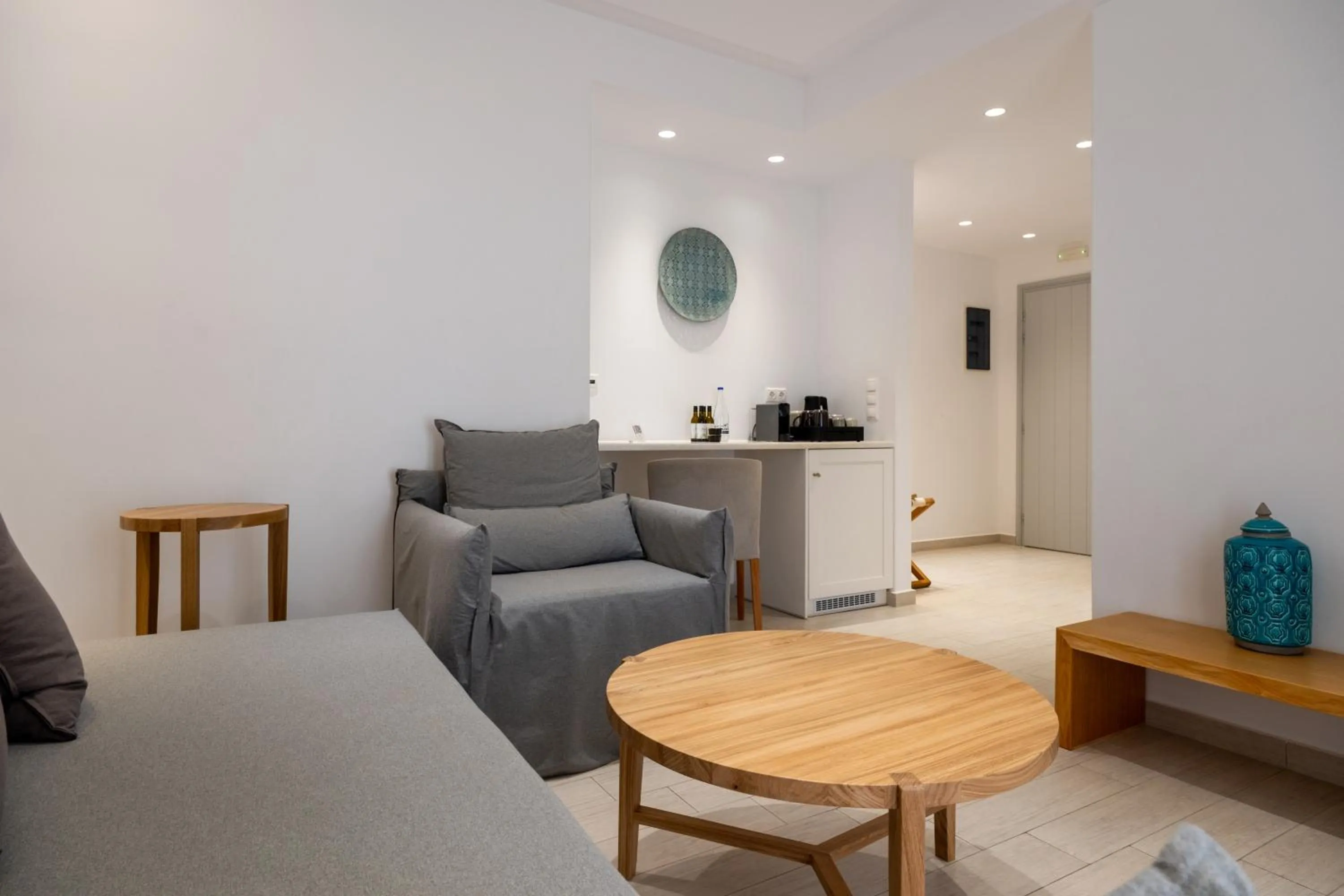 Seating area in Anemomylos Residence